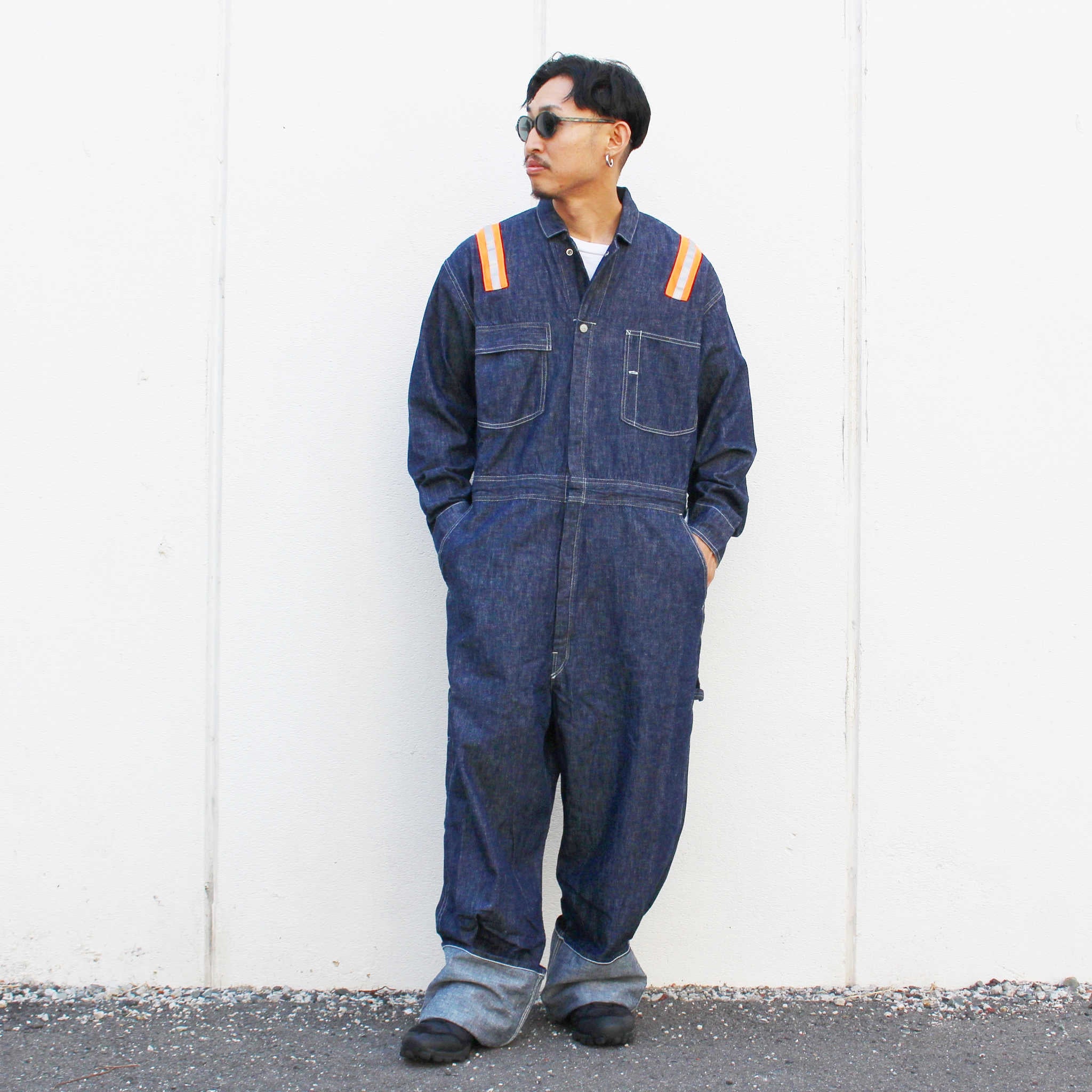 IMPRESTORE インプレストア / Chalky | 6.5oz Denim jumpsuit チャルキー6.5オンスデニムジャンプスーツ (ONE WASH ワンウォッシュ)