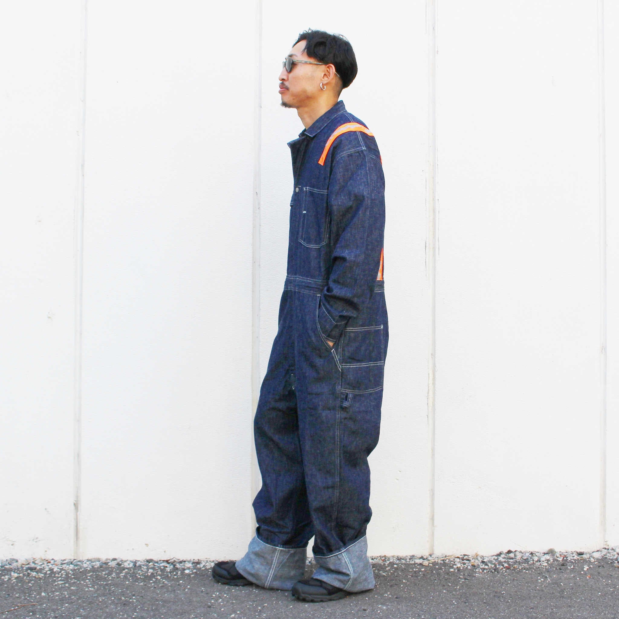 IMPRESTORE インプレストア / Chalky | 6.5oz Denim jumpsuit チャルキー6.5オンスデニムジャンプスーツ (ONE WASH ワンウォッシュ)