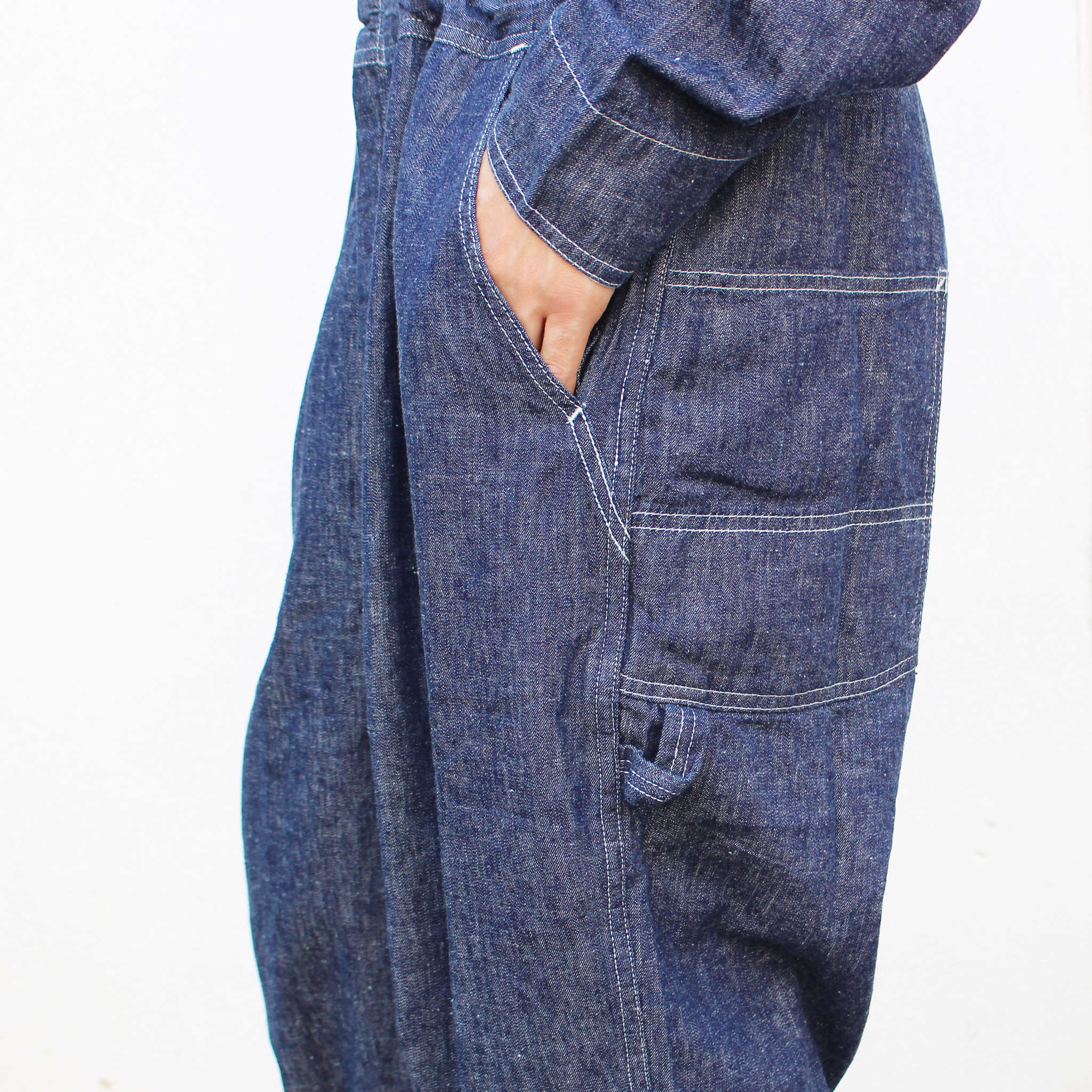 IMPRESTORE インプレストア / Chalky | 6.5oz Denim jumpsuit チャルキー6.5オンスデニムジャンプスーツ (ONE WASH ワンウォッシュ)