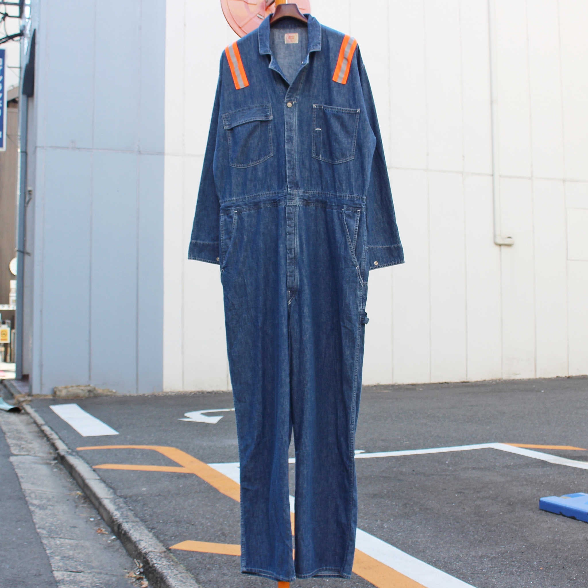 IMPRESTORE インプレストア / Chalky | 6.5oz Denim jumpsuit チャルキー6.5オンスデニムジャンプスーツ (VINTAGE WASH ヴィンテージウォッシュ)