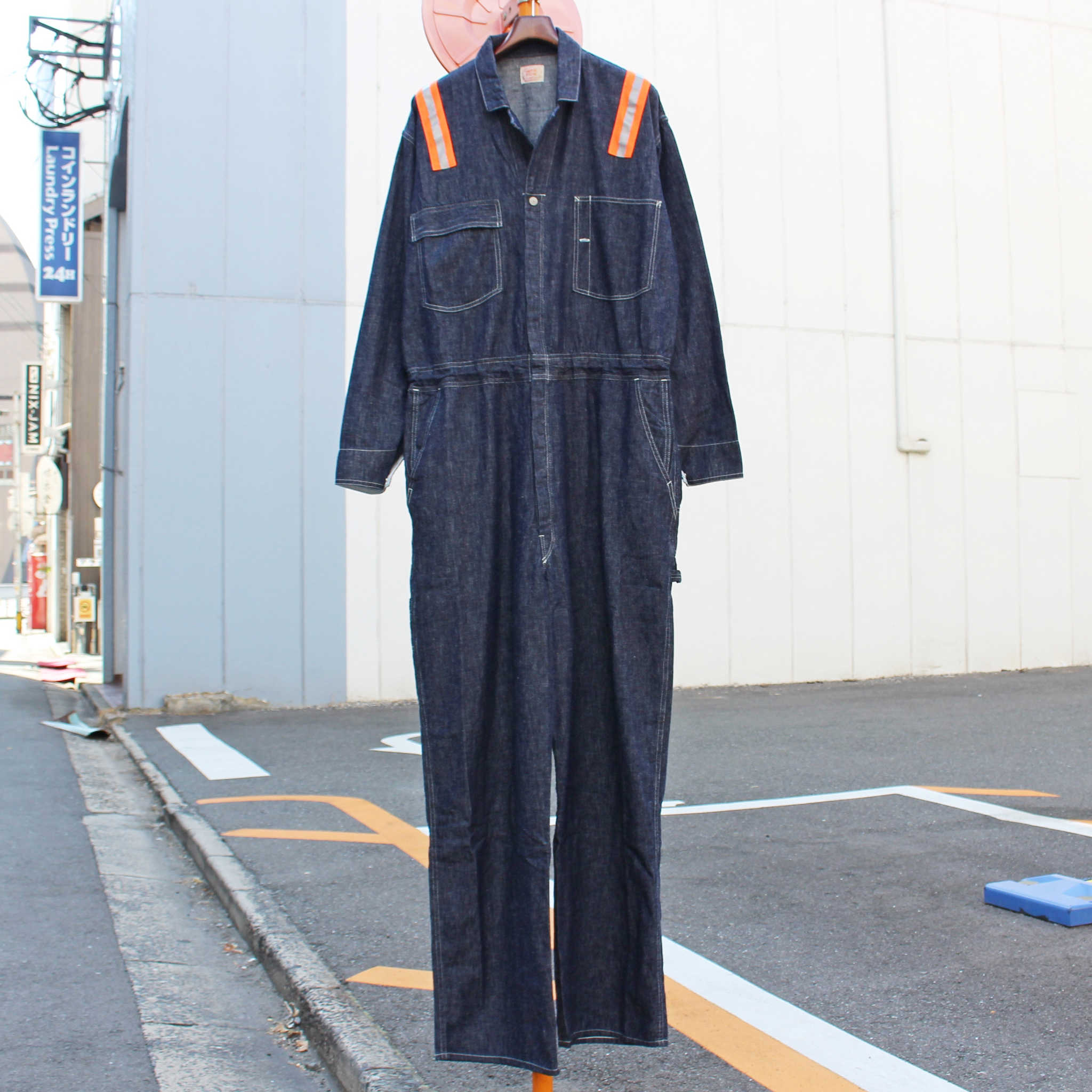 IMPRESTORE インプレストア / Chalky | 6.5oz Denim jumpsuit チャルキー6.5オンスデニムジャンプスーツ (ONE WASH ワンウォッシュ)