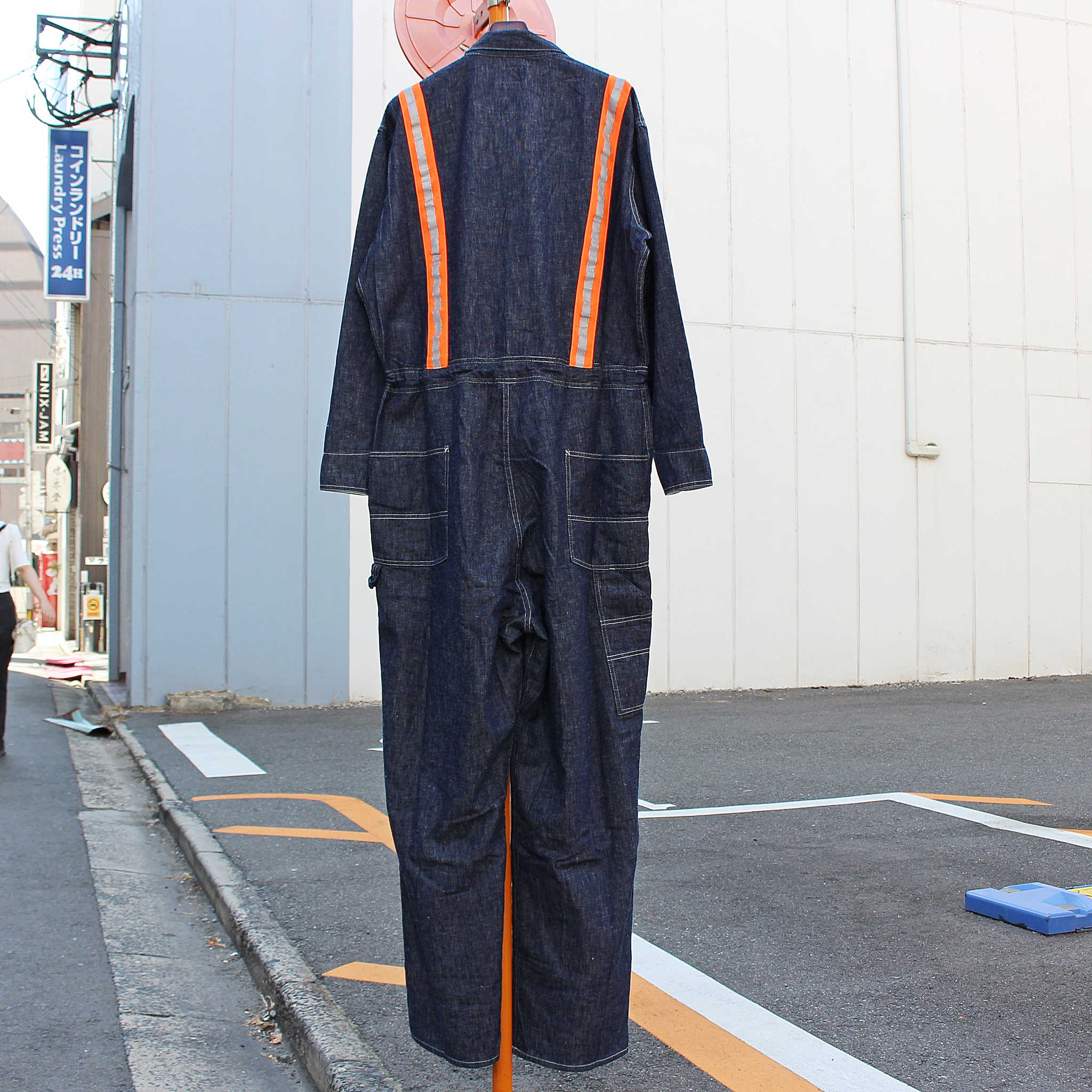 IMPRESTORE インプレストア / Chalky | 6.5oz Denim jumpsuit チャルキー6.5オンスデニムジャンプスーツ (ONE WASH ワンウォッシュ)