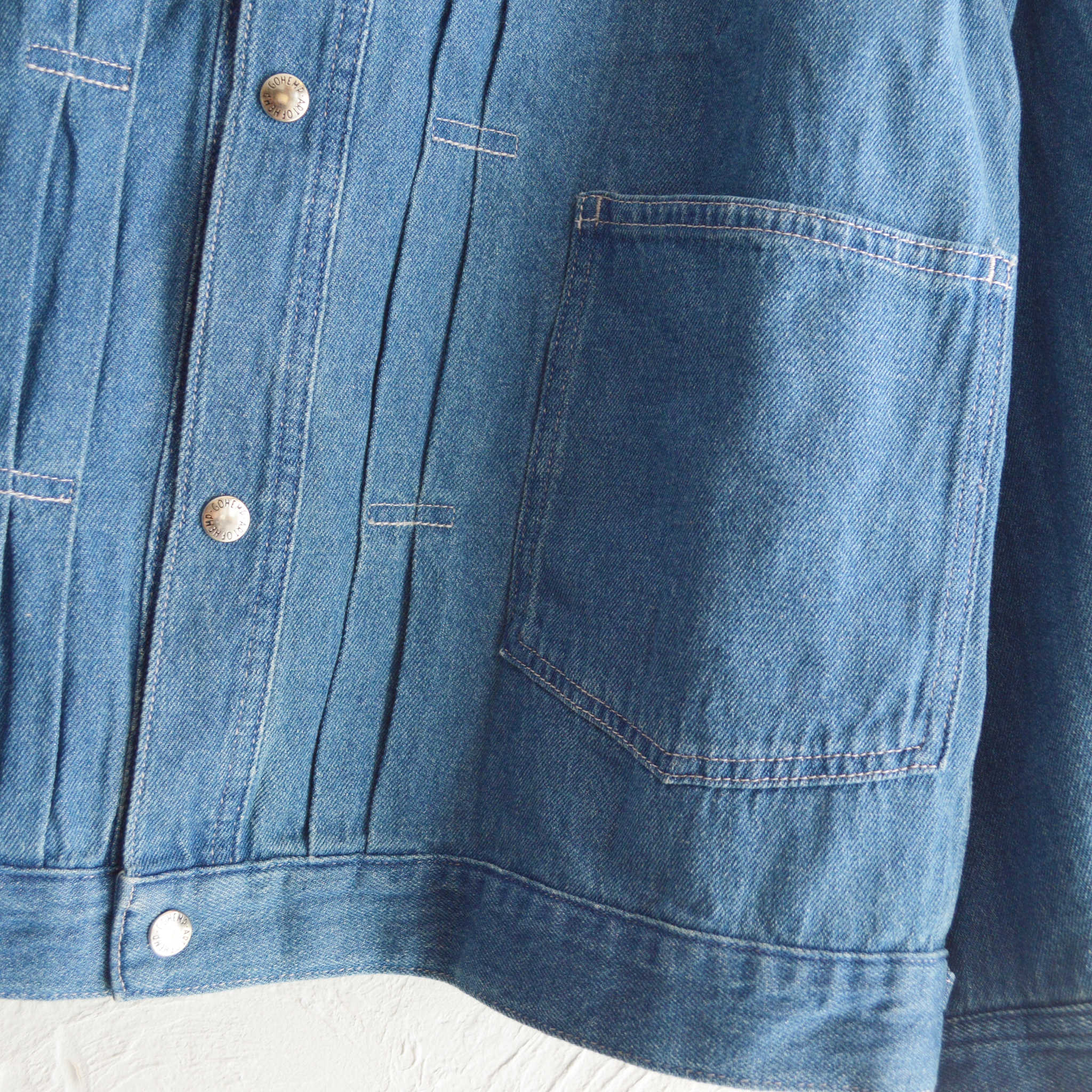 Nasngwam.×GOHEMP ナスングワム ゴーヘンプ / ATELIER DENIM JACKET アトリエデニムジャケット (USED WASH ユーズドウォッシュ)