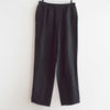 LAMOND ラモンド / SEMI WIDE LINEN EASY TROUSERS セミワイドリネンイージートラウザーズ (BLACK ブラック)