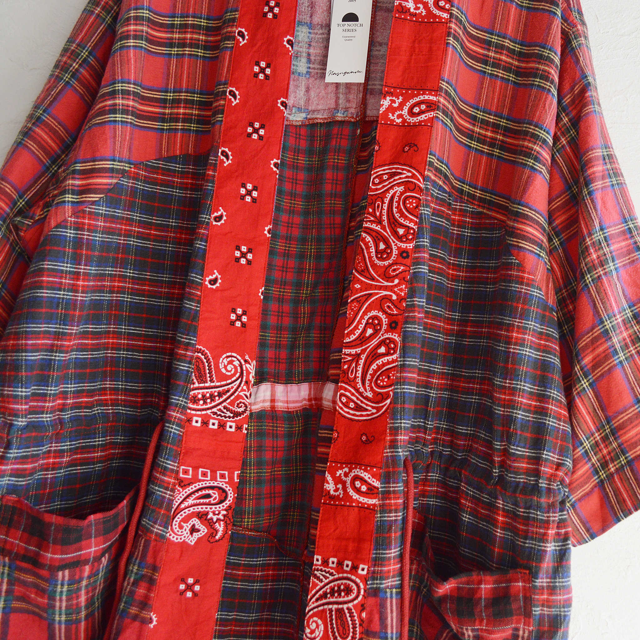 Nasngwam. ナスングワム / ZEN BANDANA COAT ゼンバンダナコート (RED レッド)