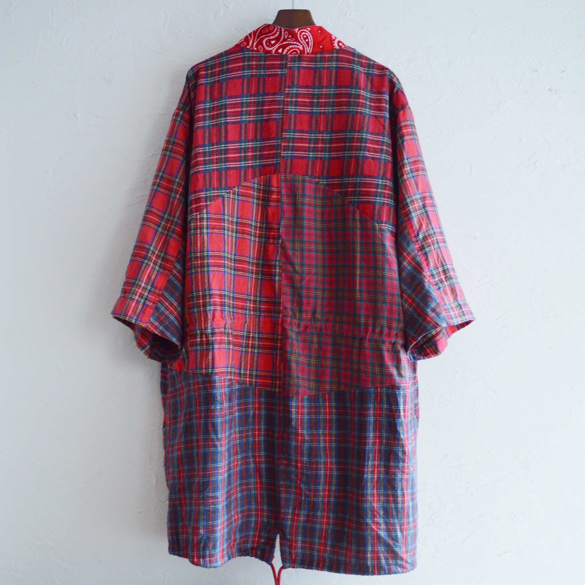 Nasngwam. ナスングワム / ZEN BANDANA COAT ゼンバンダナコート (RED レッド)