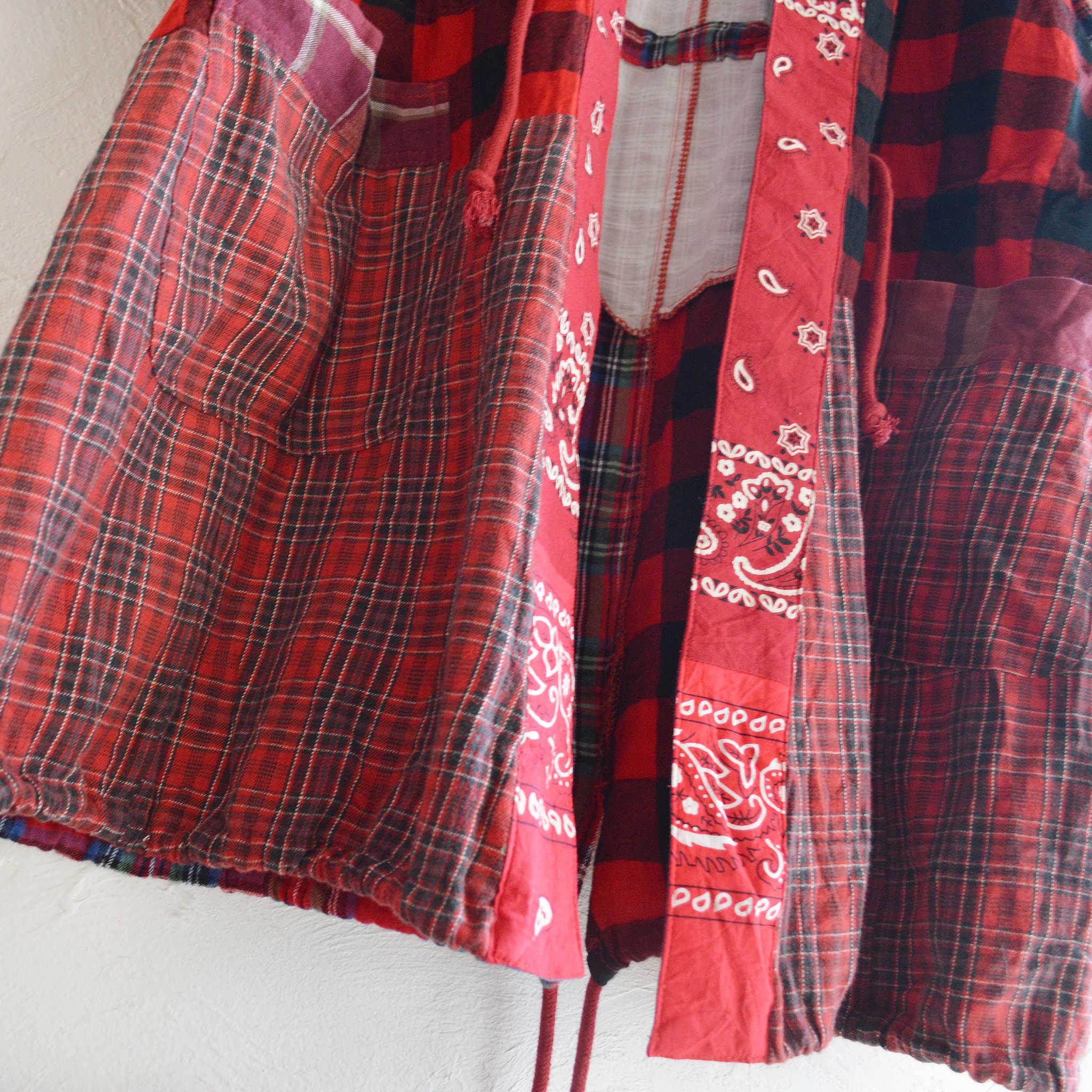 Nasngwam. ナスングワム / ZEN BANDANA COAT ゼンバンダナコート (RED レッド)