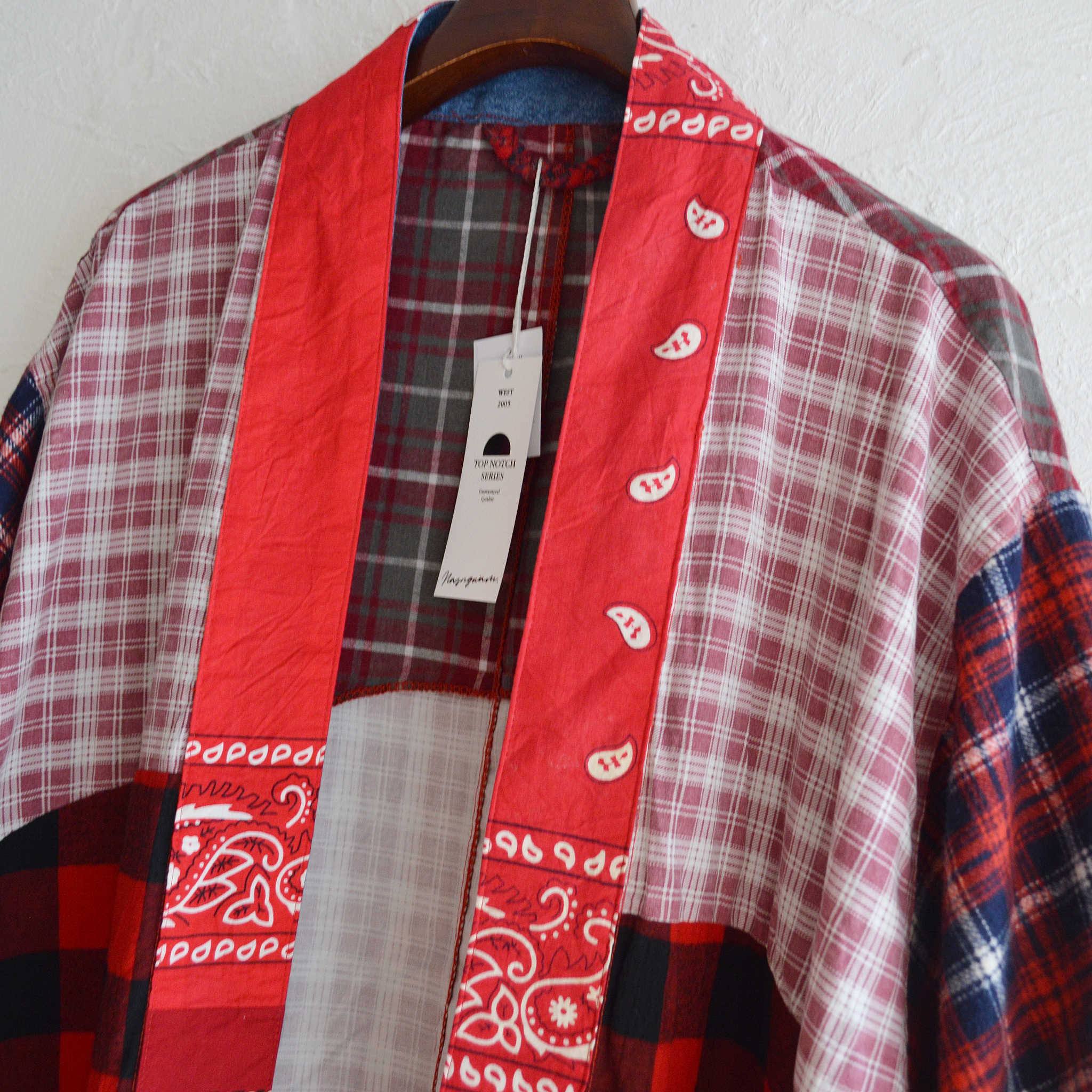 Nasngwam. ナスングワム / ZEN BANDANA COAT ゼンバンダナコート (RED レッド)