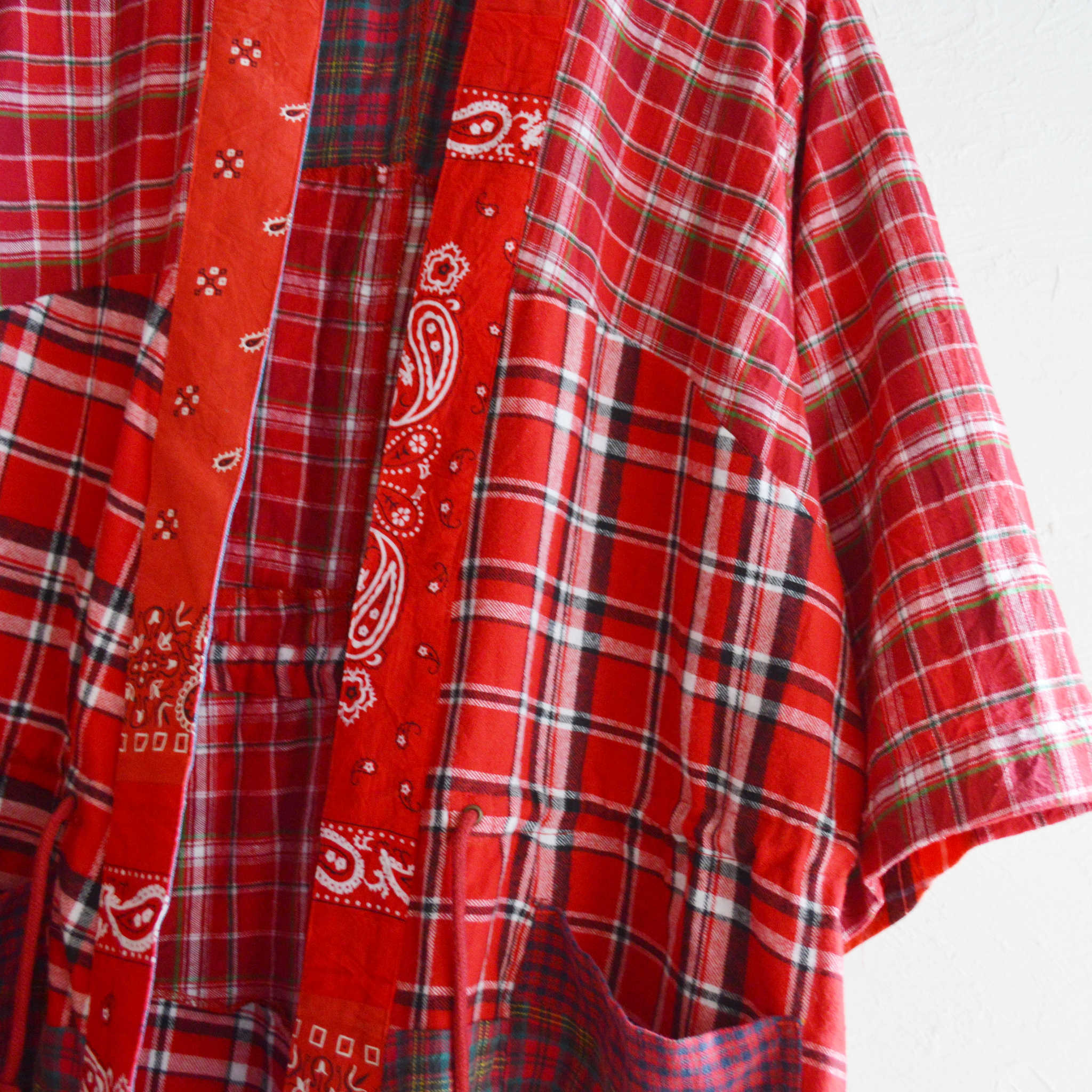 Nasngwam. ナスングワム / ZEN BANDANA COAT ゼンバンダナコート (RED レッド)