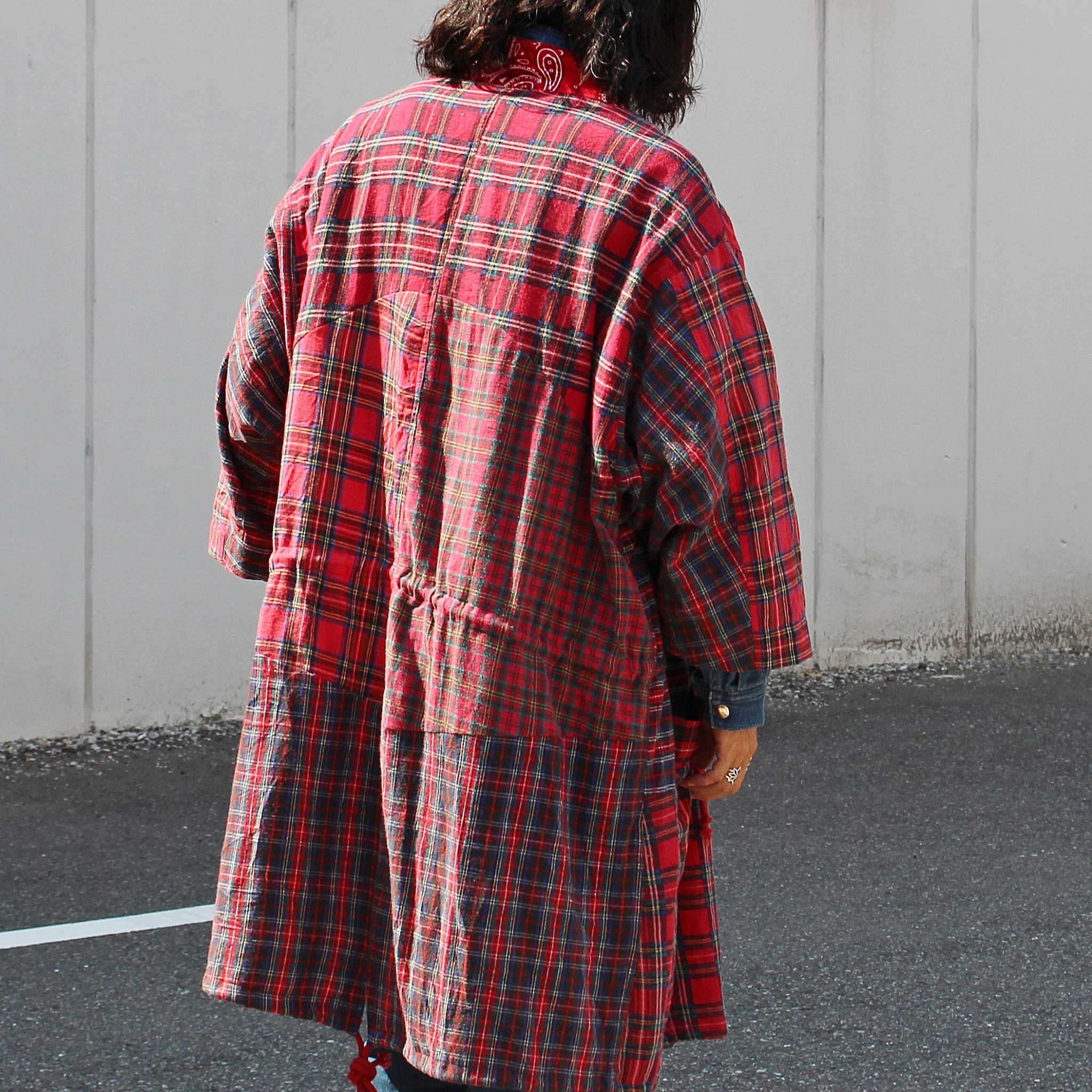 Nasngwam. ナスングワム / ZEN BANDANA COAT ゼンバンダナコート (RED レッド)