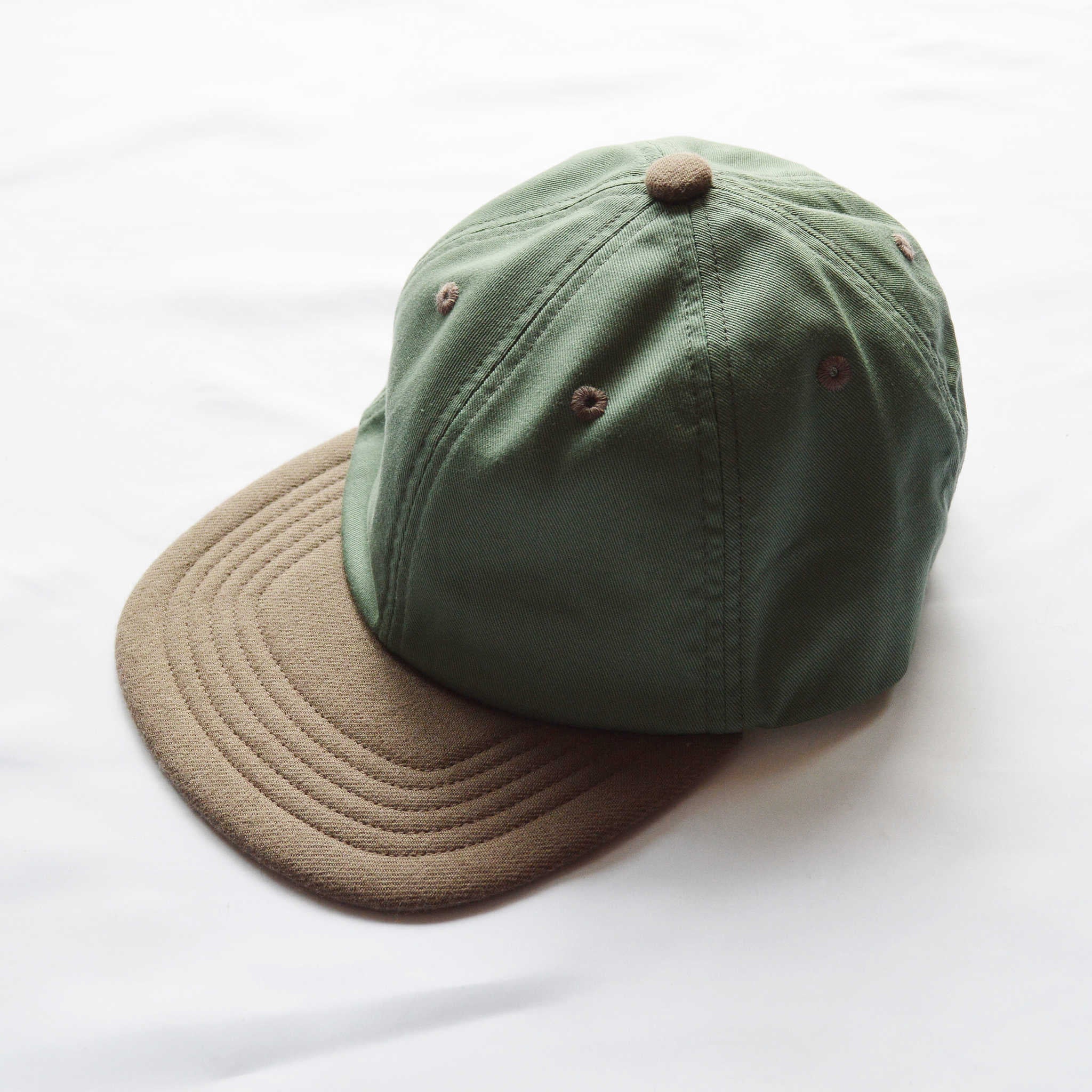 morno モーノ / COTTON WOOL CONBI CAP コットンウールコンビキャップ (GREEN グリーン)