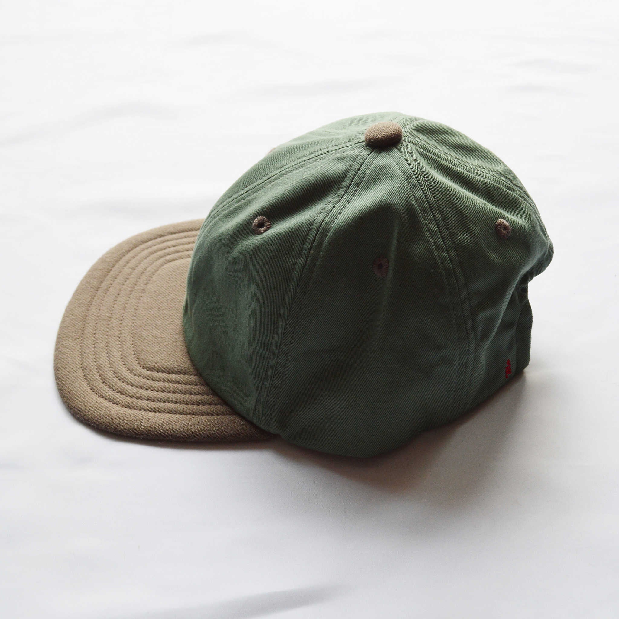 morno モーノ / COTTON WOOL CONBI CAP  コットンウールコンビキャップ (GREEN グリーン)