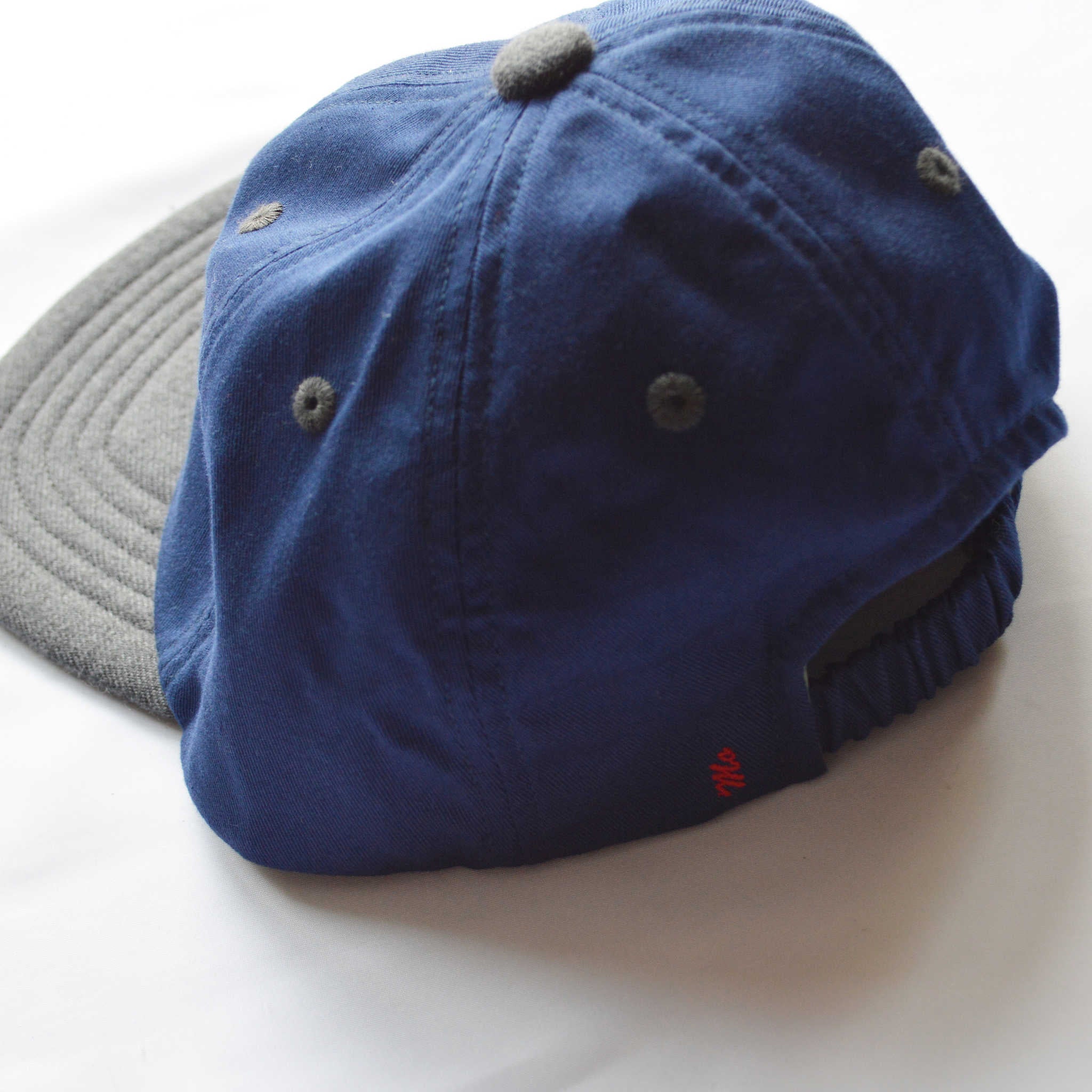 morno モーノ / COTTON WOOL CONBI CAP  コットンウールコンビキャップ (NAVY ネイビー)