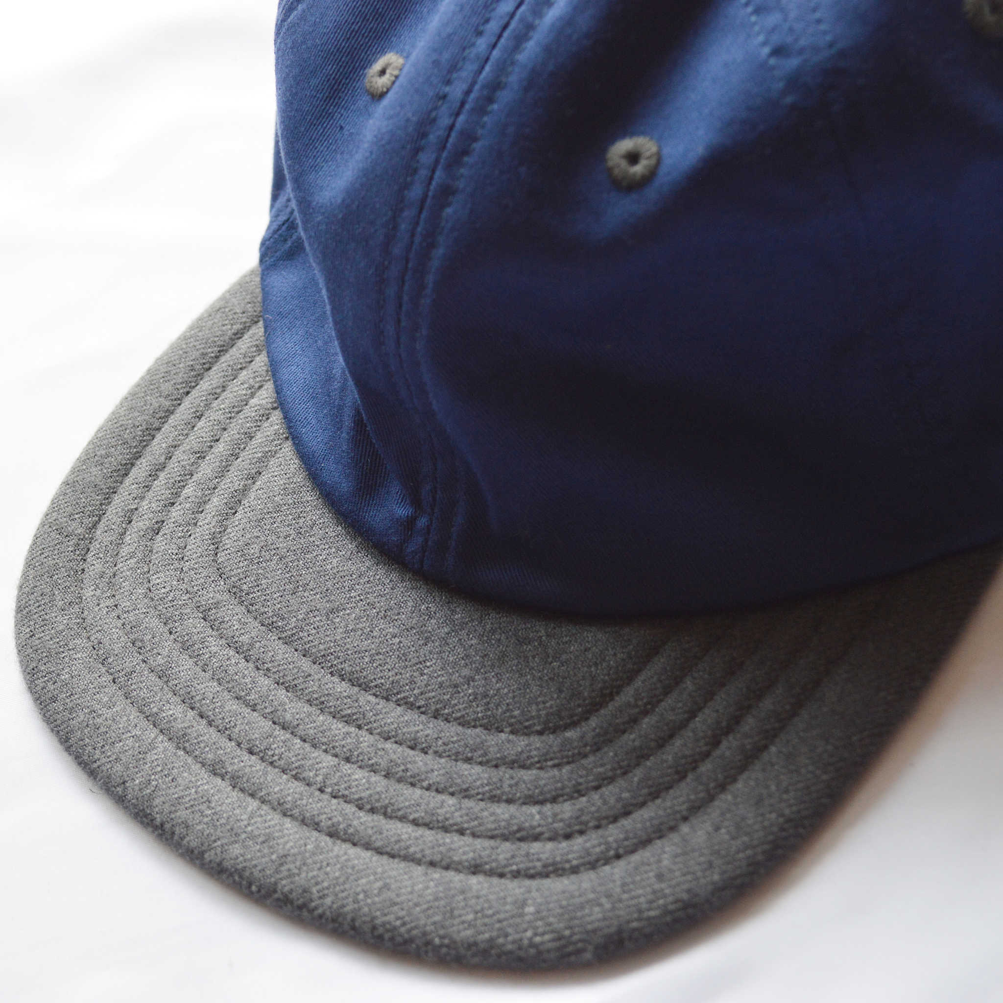 morno モーノ / COTTON WOOL CONBI CAP  コットンウールコンビキャップ (NAVY ネイビー)