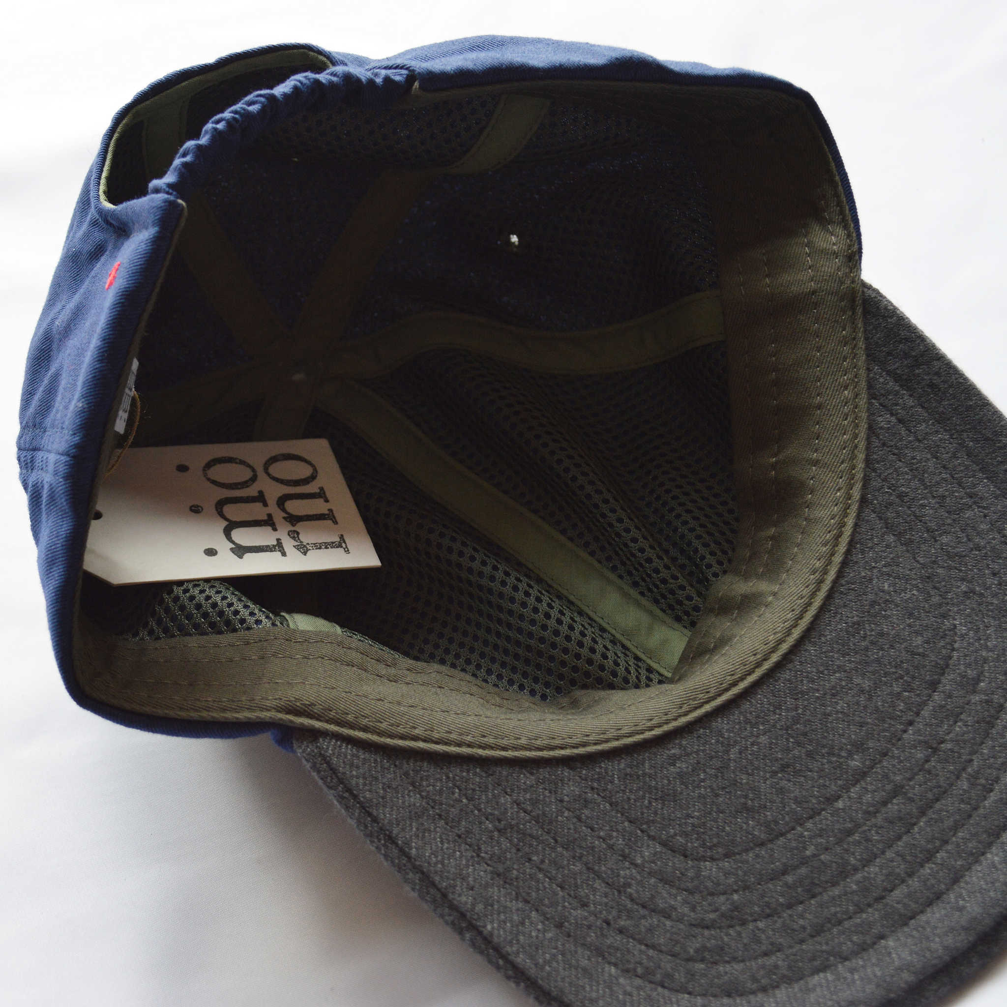 morno モーノ / COTTON WOOL CONBI CAP  コットンウールコンビキャップ (NAVY ネイビー)