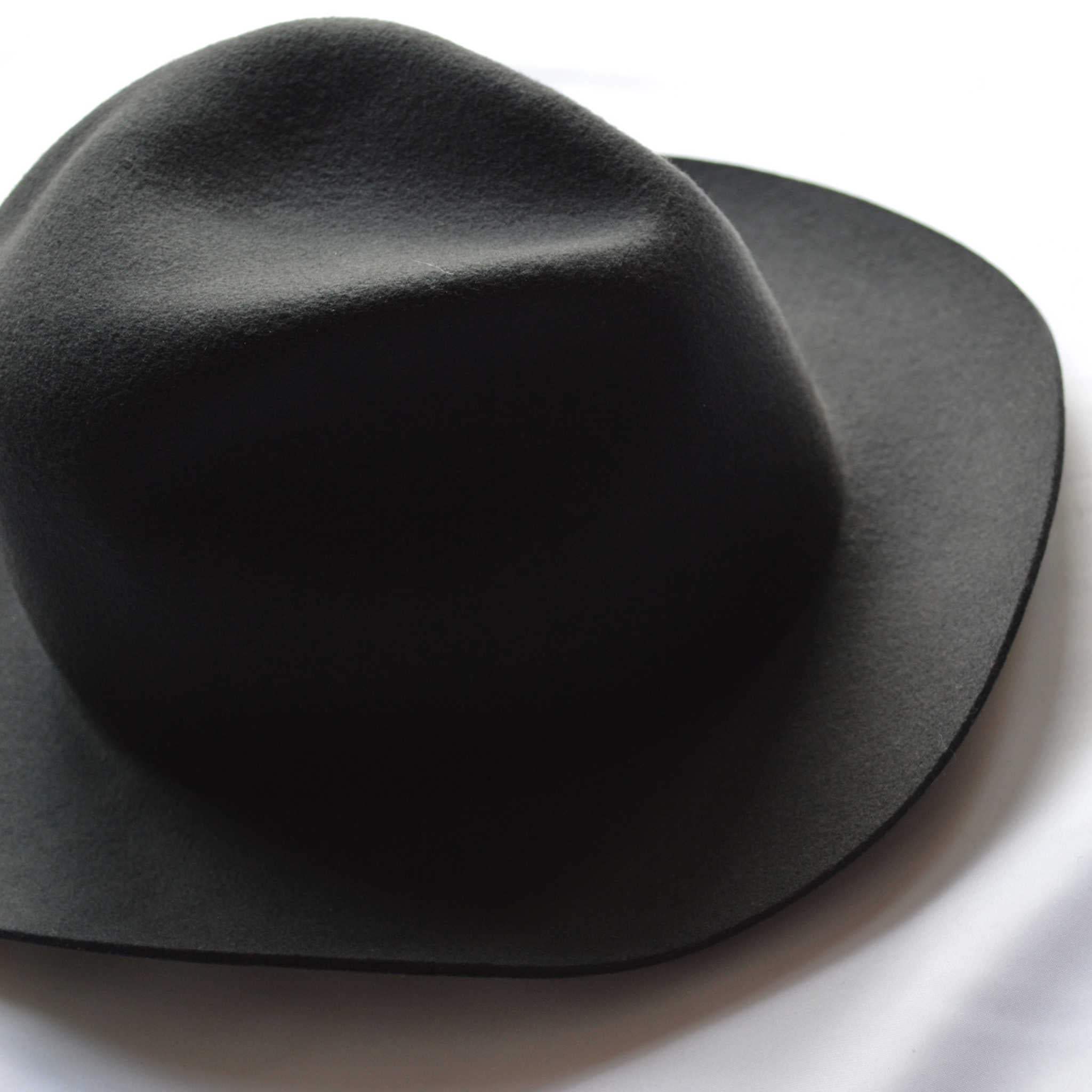 morno モーノ / CRUSHABLEWOOL FELT HAT クラッシャブルウール中折れハット (CHARCOAL チャコール)