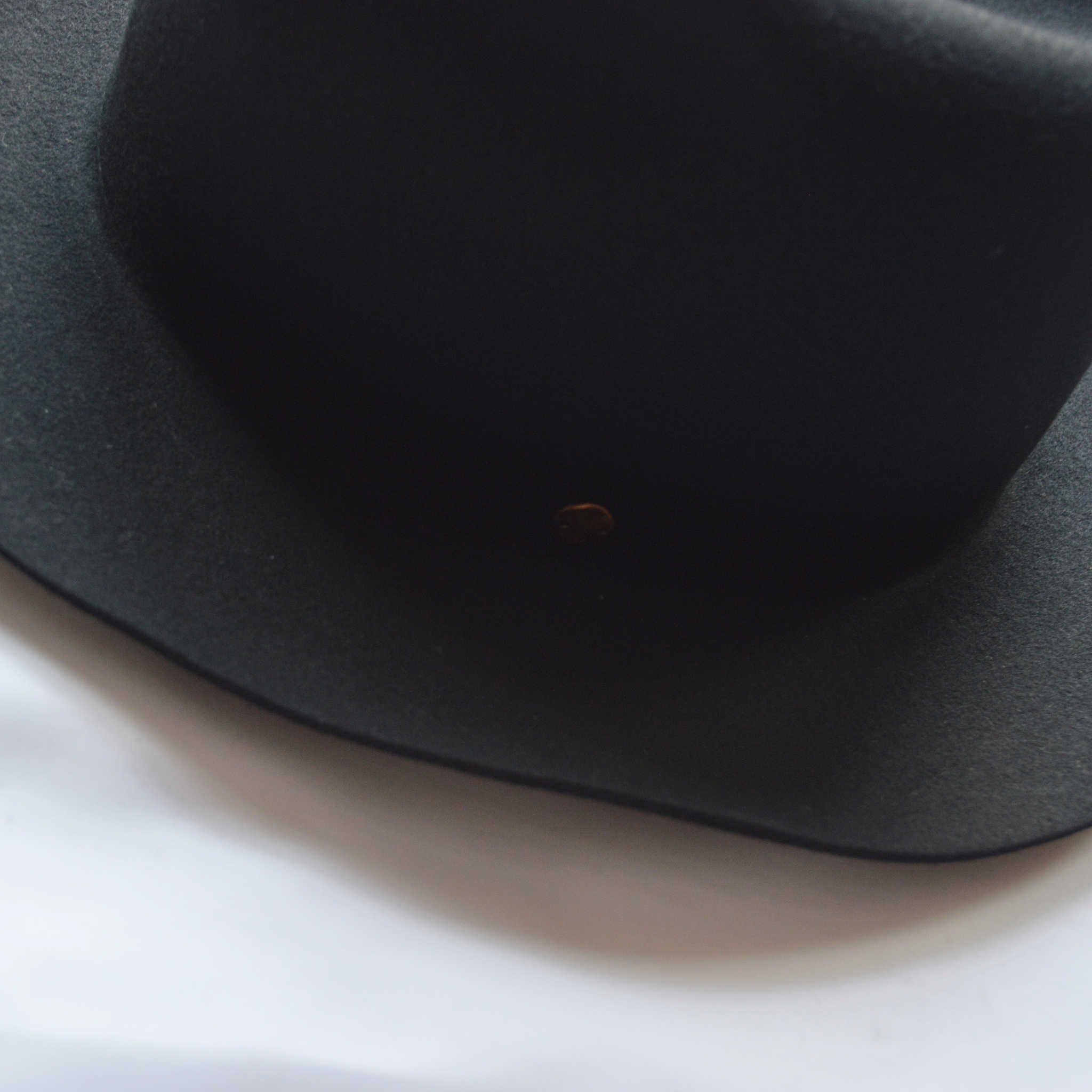 morno モーノ / CRUSHABLEWOOL FELT HAT クラッシャブルウール中折れハット (BLACK ブラック)