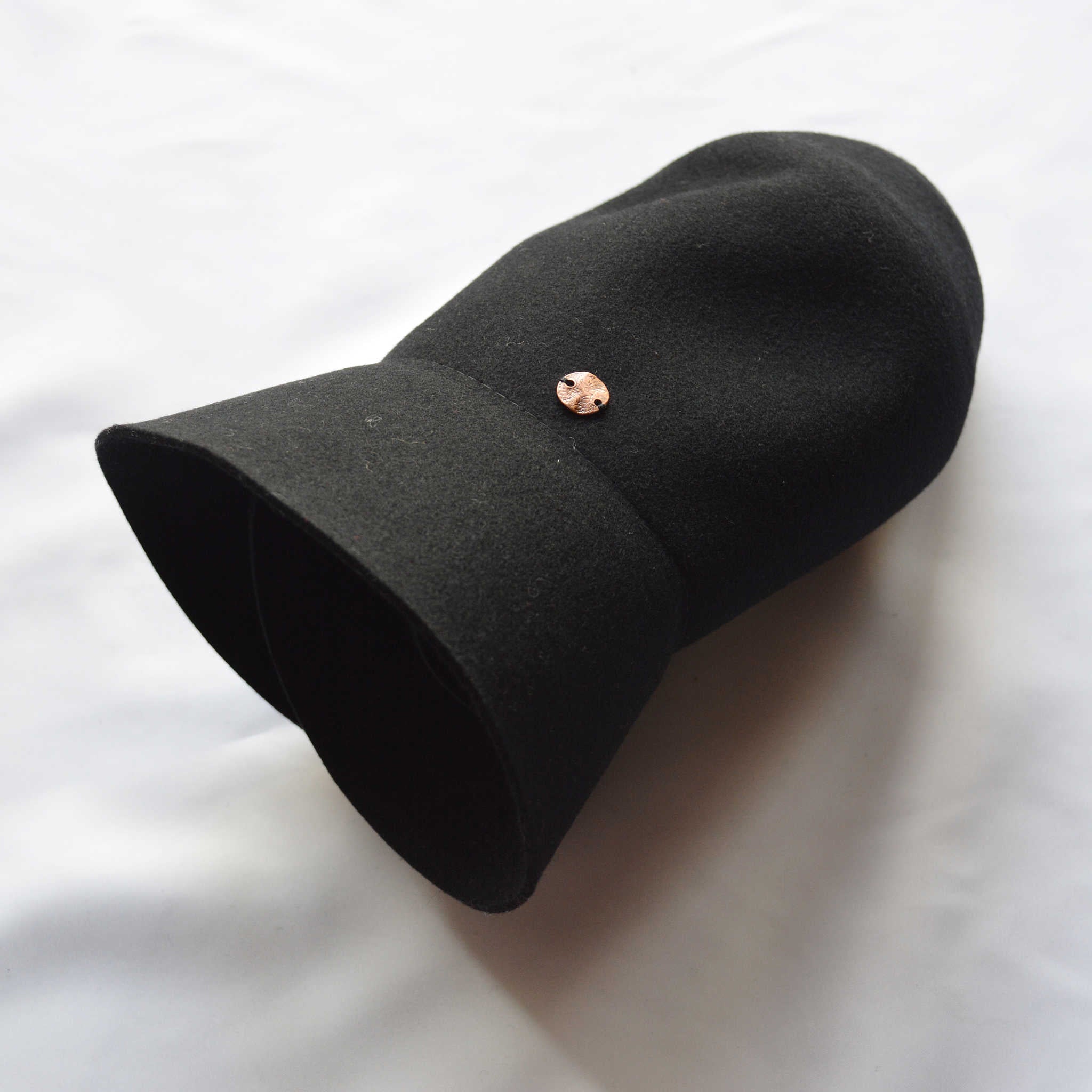 morno モーノ / CRUSHABLEWOOL FELT HAT クラッシャブルウール中折れハット (BLACK ブラック)