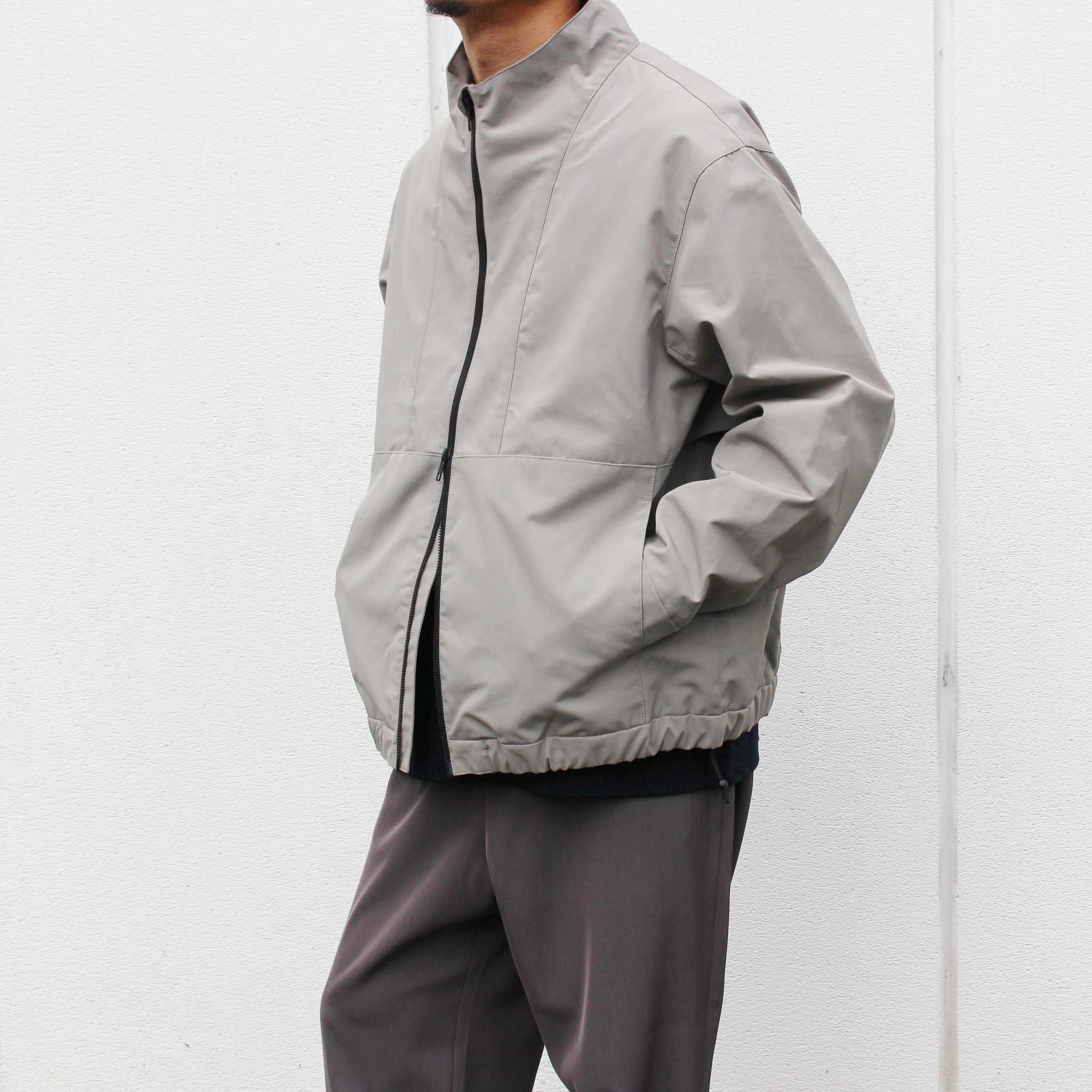 LAMOND ラモンド / STAND NECK WIDE BLOUSON スタンドネックワイドブルゾン (GREIGE グレージュ)