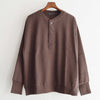 Nasngwam. ナスングワム / SWEDE HENLEY L/S TEE スウェードヘンリーエルエスティー (BROWN ブラウン)