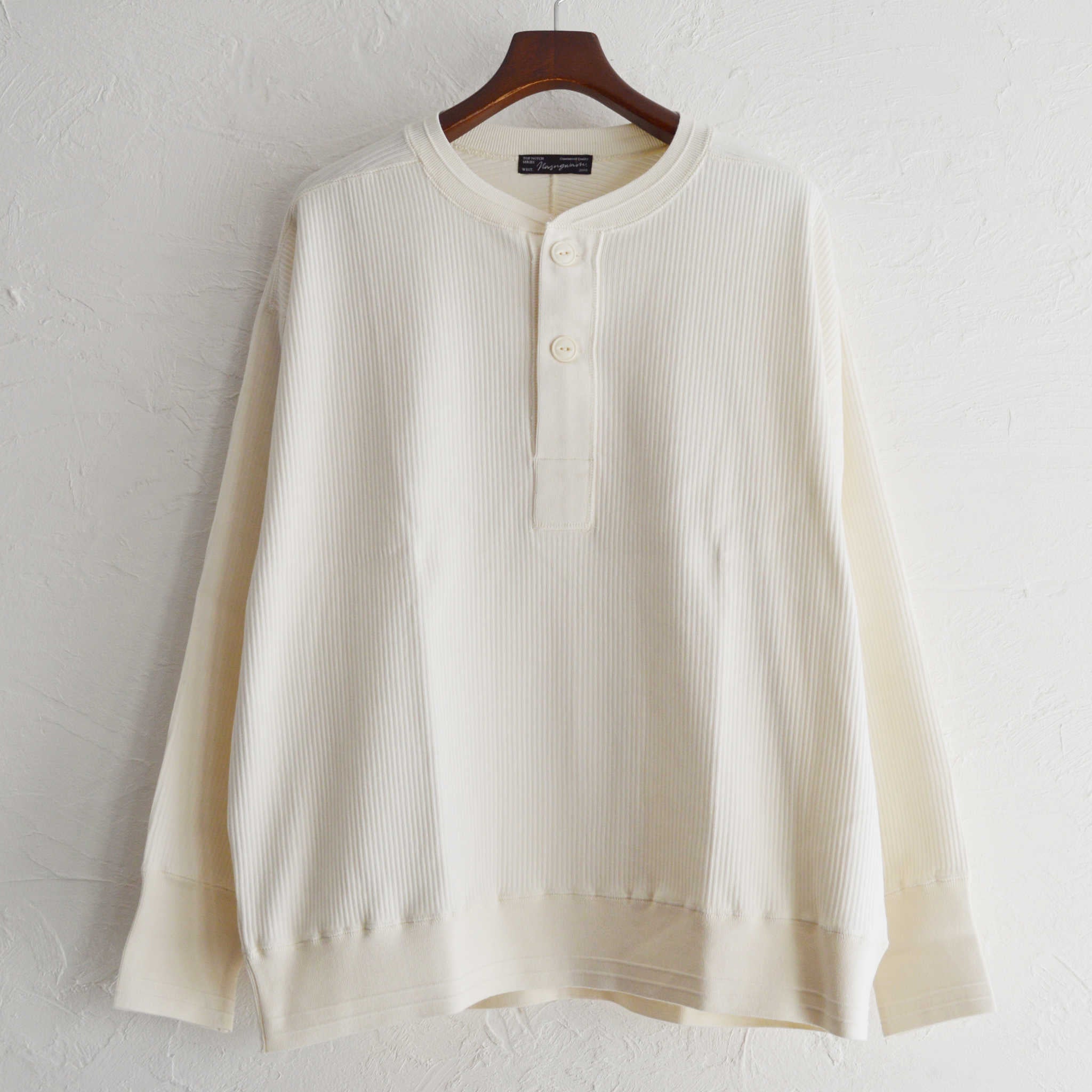 Nasngwam. ナスングワム / SWEDE HENLEY L/S TEE スウェードヘンリーエルエスティー (NATURAL ナチュラル)