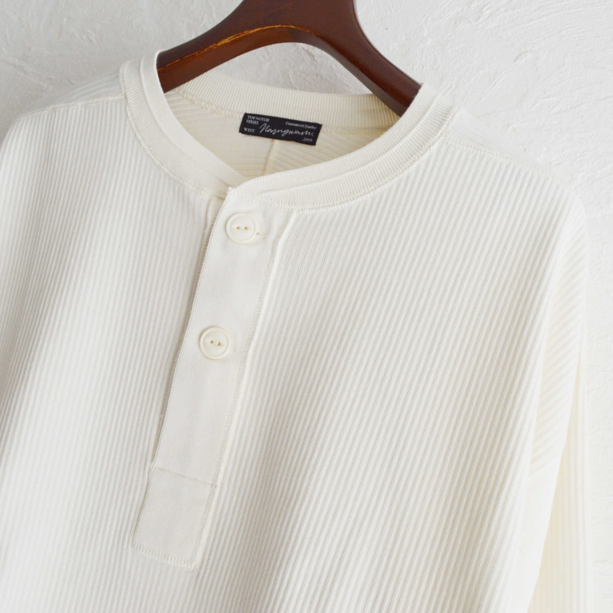 Nasngwam. ナスングワム / SWEDE HENLEY L/S TEE スウェードヘンリーエルエスティー (NATURAL ナチュラル)