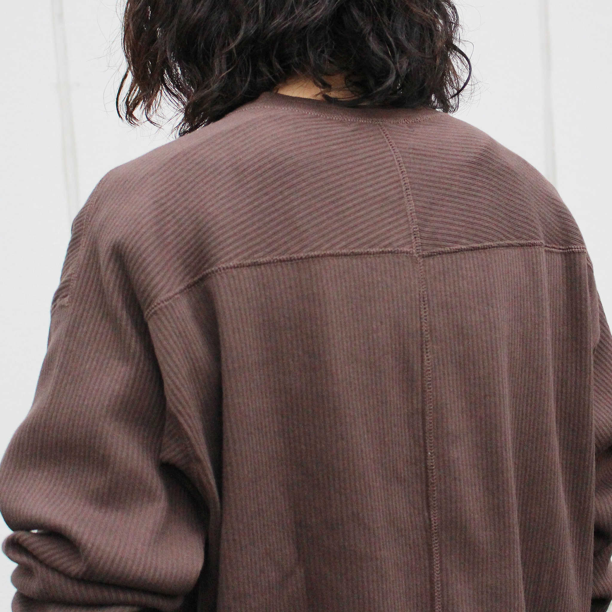 Nasngwam. ナスングワム / SWEDE HENLEY L/S TEE スウェードヘンリーエルエスティー (BROWN ブラウン)