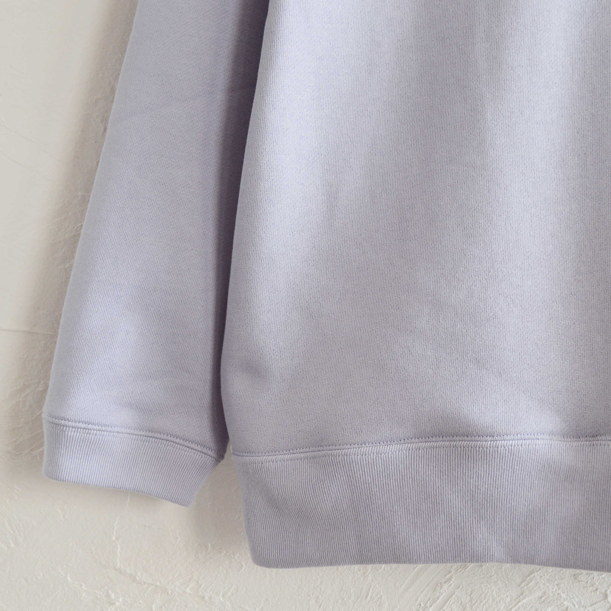 LAMOND ラモンド / HALF ZIP SWEAT ハーフジップスウェット (LAVENDER ラベンダー)