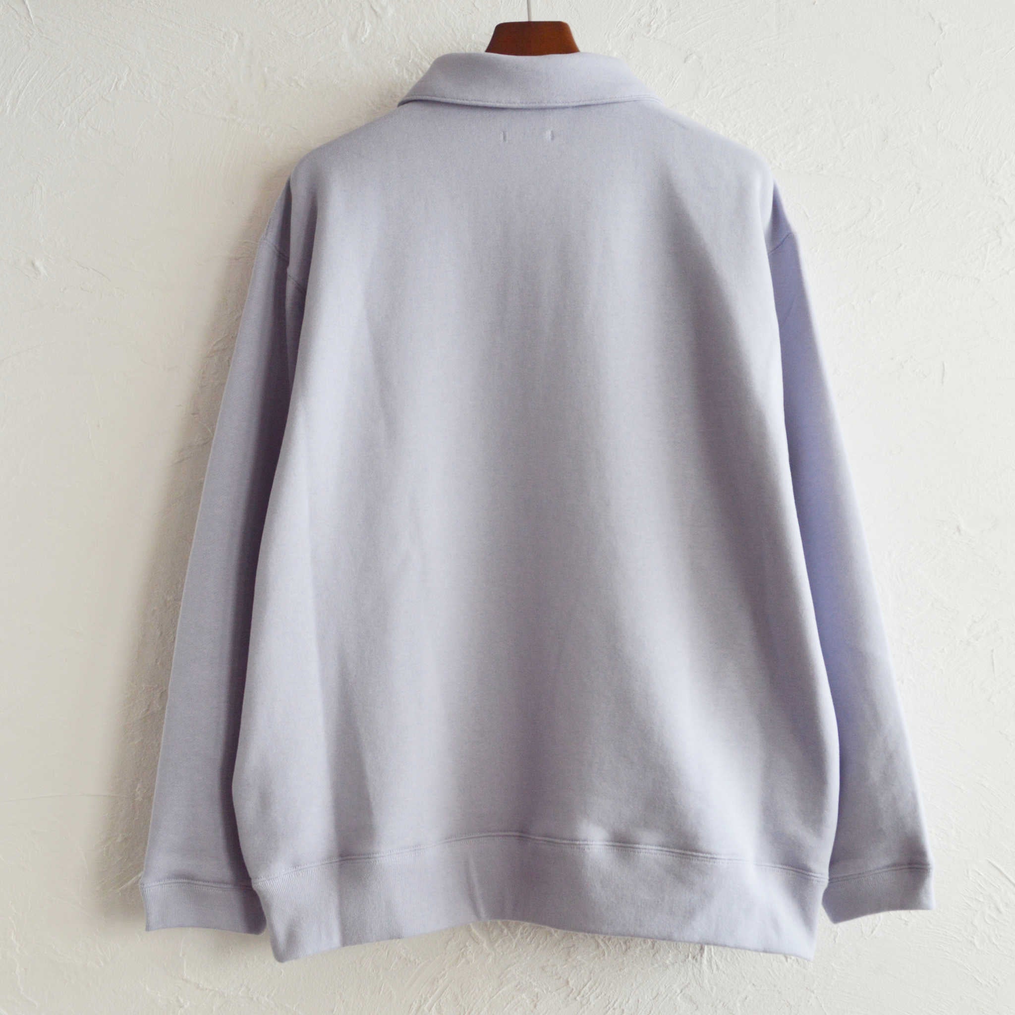 LAMOND ラモンド / HALF ZIP SWEAT ハーフジップスウェット (LAVENDER ラベンダー)