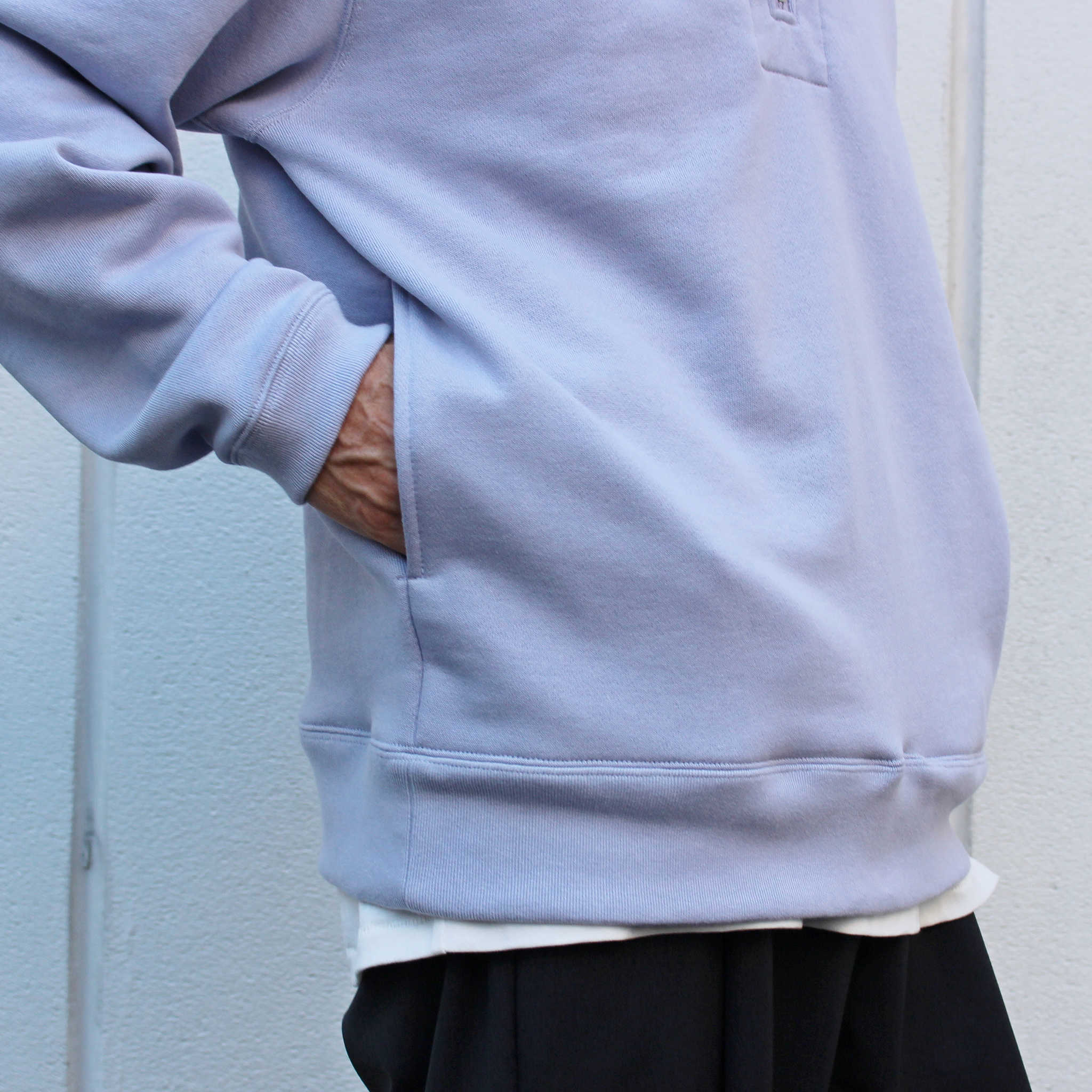 LAMOND ラモンド / HALF ZIP SWEAT ハーフジップスウェット (LAVENDER ラベンダー)