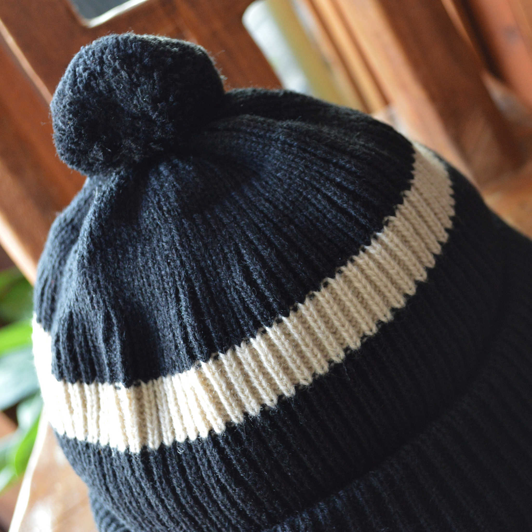 ROTOTO ロトト / STRIPE POMPOM BEANIE ストライプポンポンビーニー