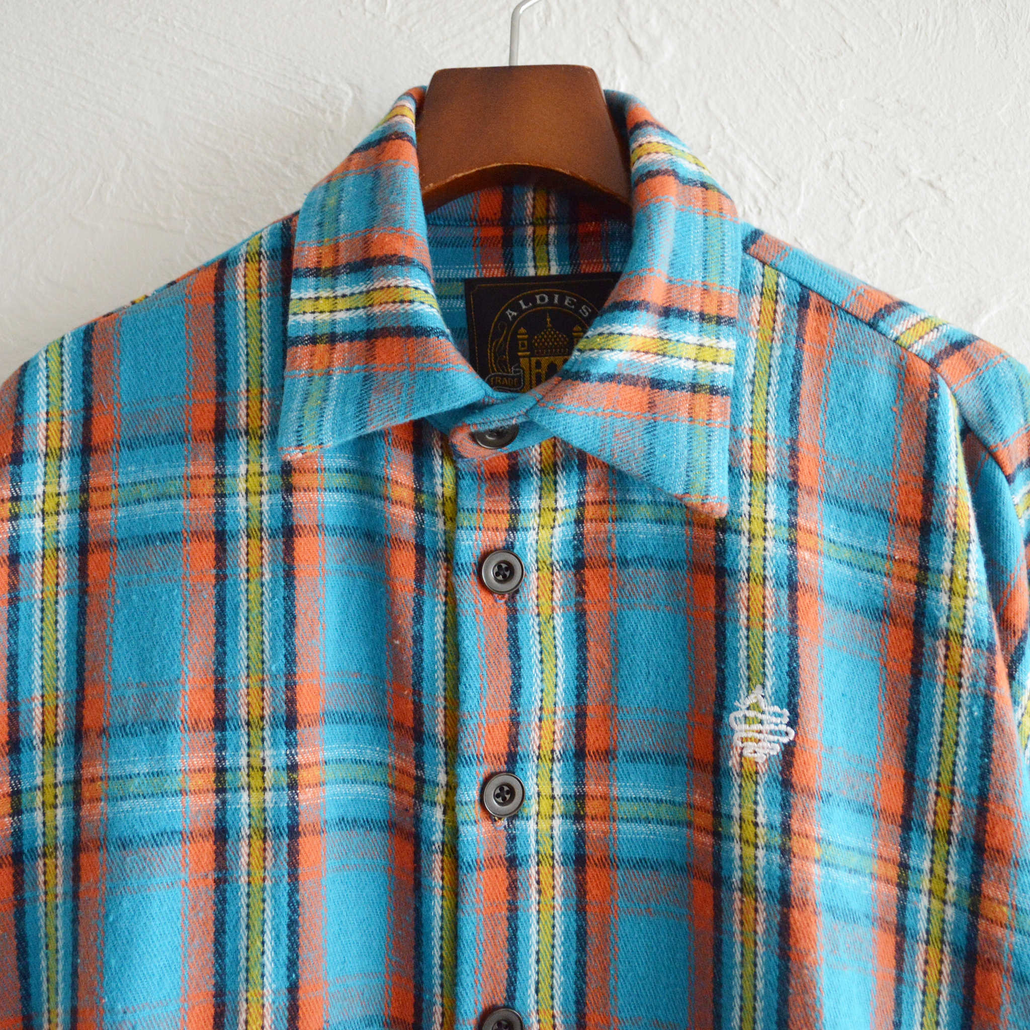 ALDIES アールディーズ / Large Nelshirts ラージネルシャツ (BLUE ブルー)