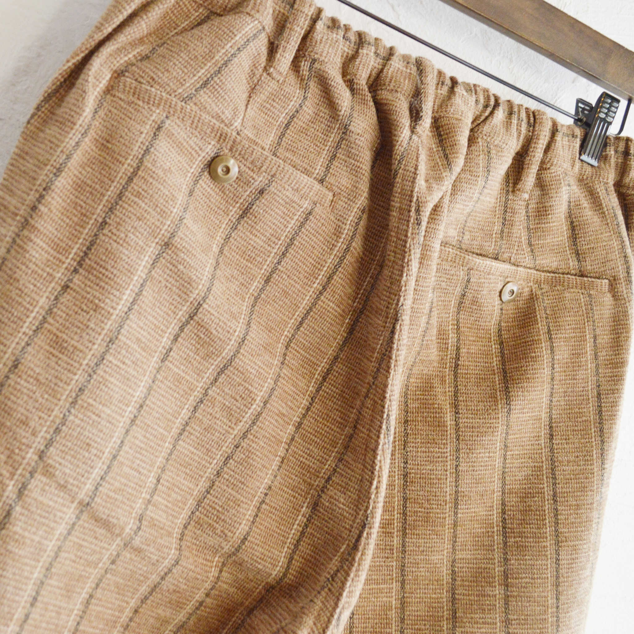 Nasngwa. ナスングワム / LUMBER TUCK PANTS ランバータックパンツ (BEIGE ベージュ)