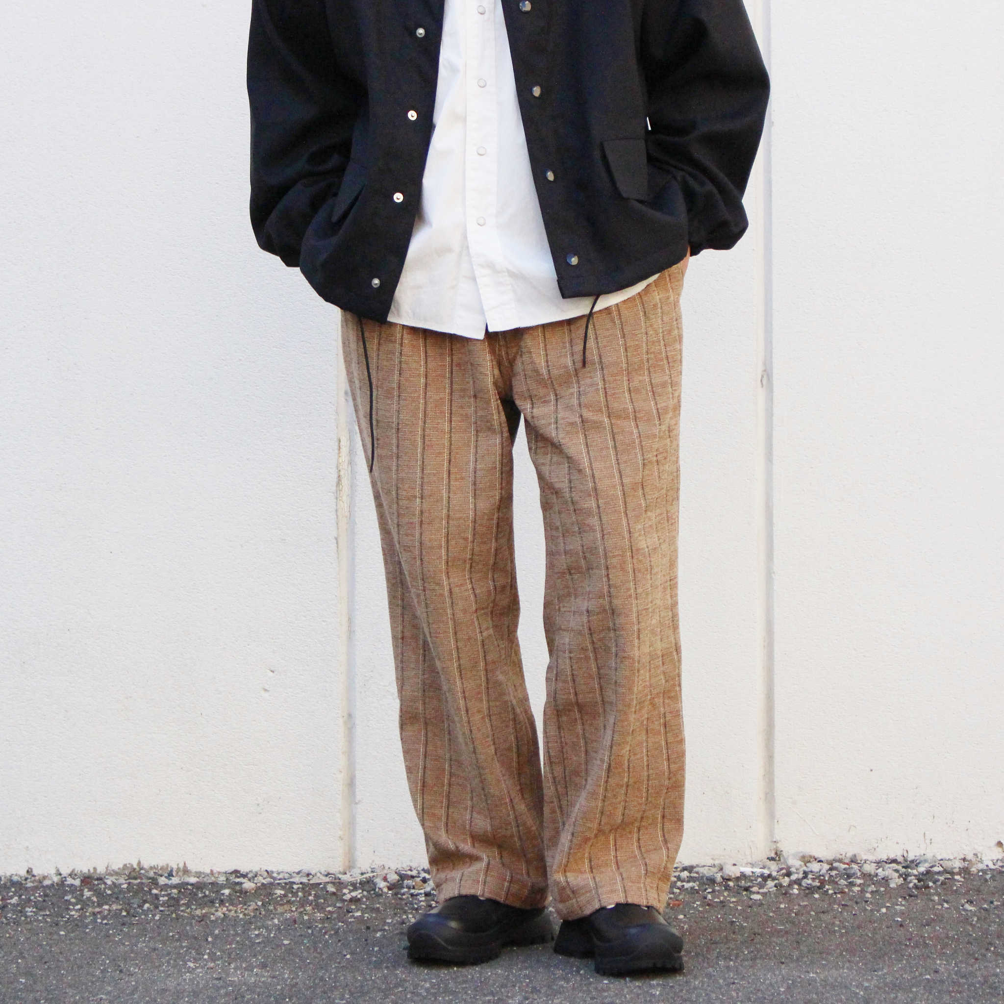 Nasngwa. ナスングワム / LUMBER TUCK PANTS ランバータックパンツ (BEIGE ベージュ)