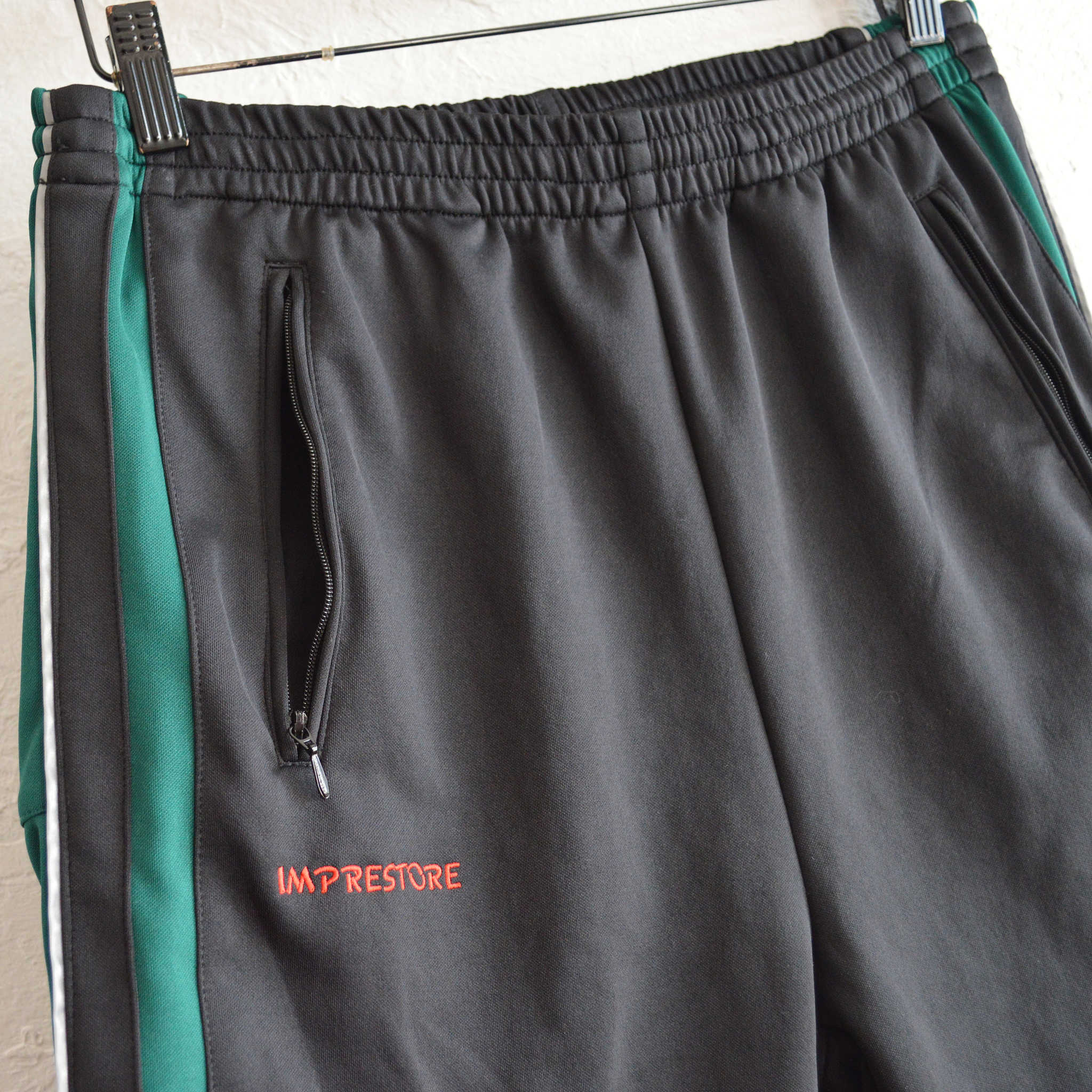 IMPRESTORE インプレストア / WARREN | BASKET JERSEY PANTS バスケットジャージパンツ (BLACK ブラック)