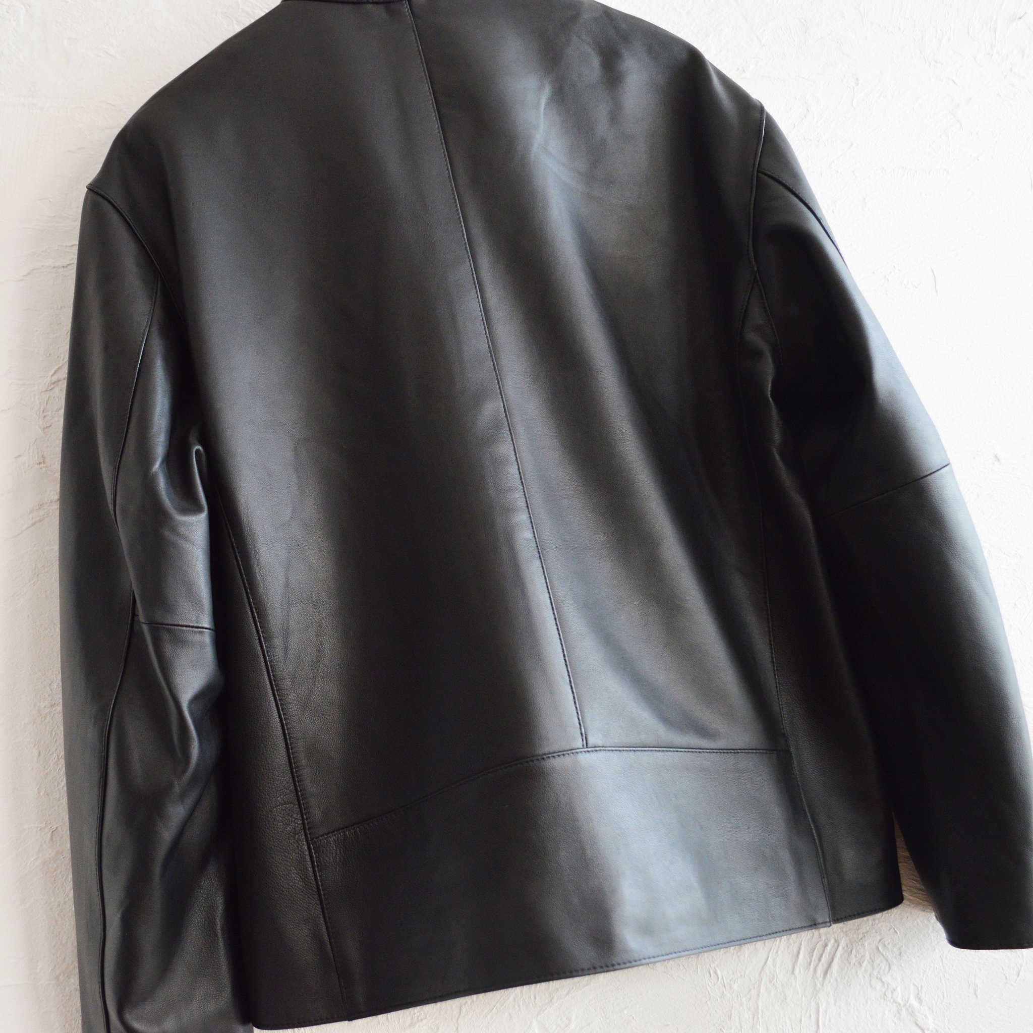 AWESOME LEATHER オーサムレザー / SINGLE RIDERS JACKET シングルライダースジャケット (BLACK ブラック）