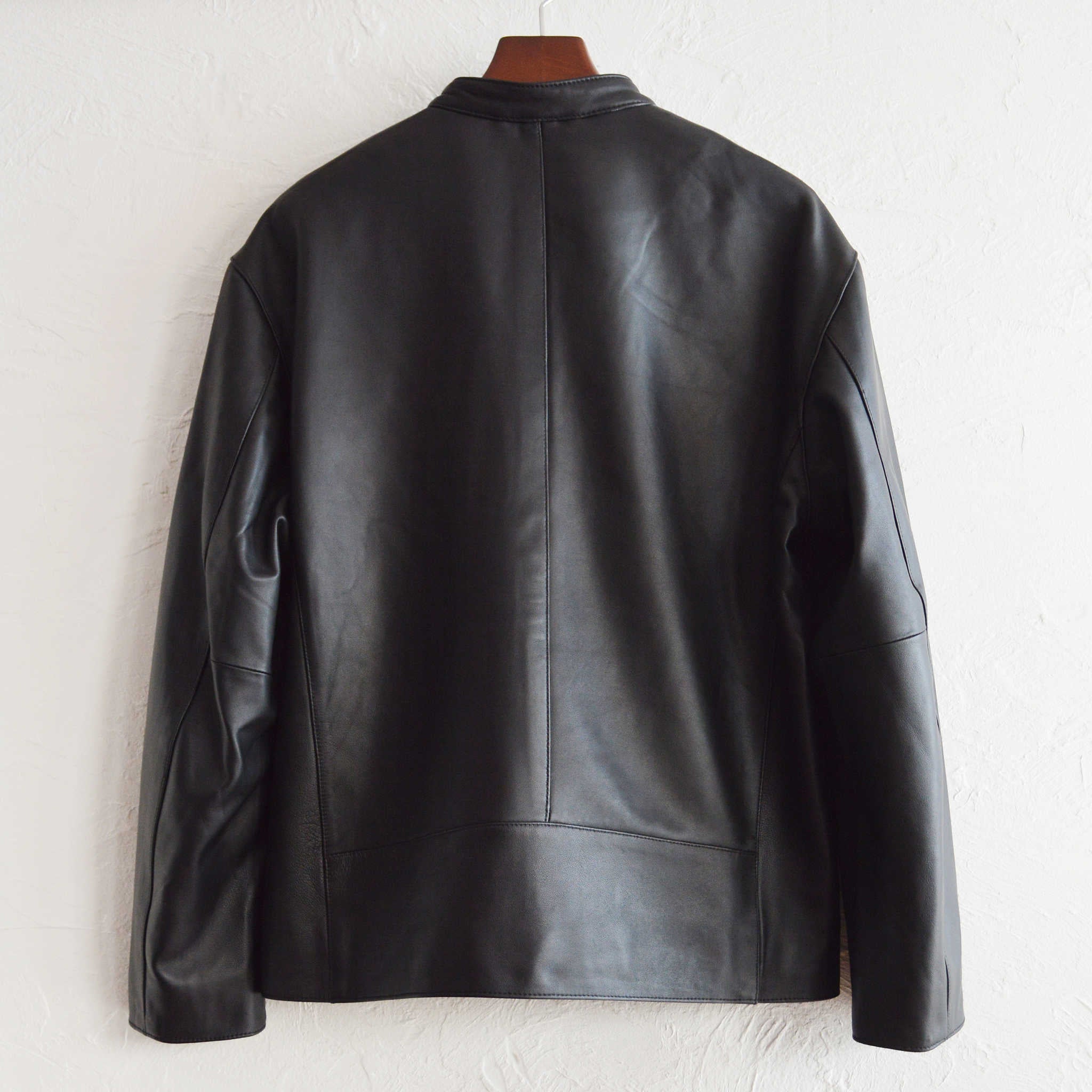 AWESOME LEATHER オーサムレザー / SINGLE RIDERS JACKET シングルライダースジャケット (BLACK ブラック）