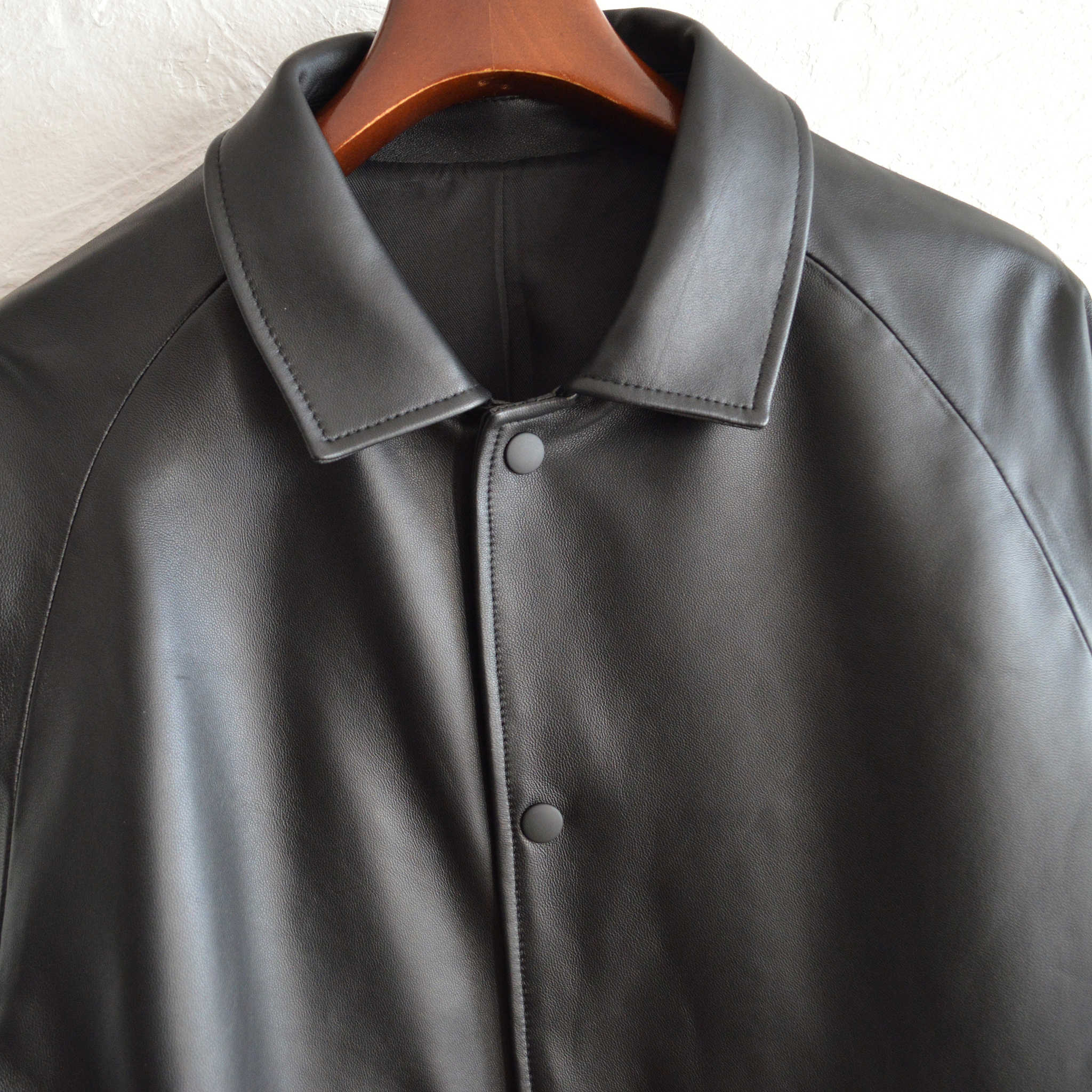 AWESOME LEATHER オーサムレザー / COACH JACKET コーチジャケット (BLACK ブラック)