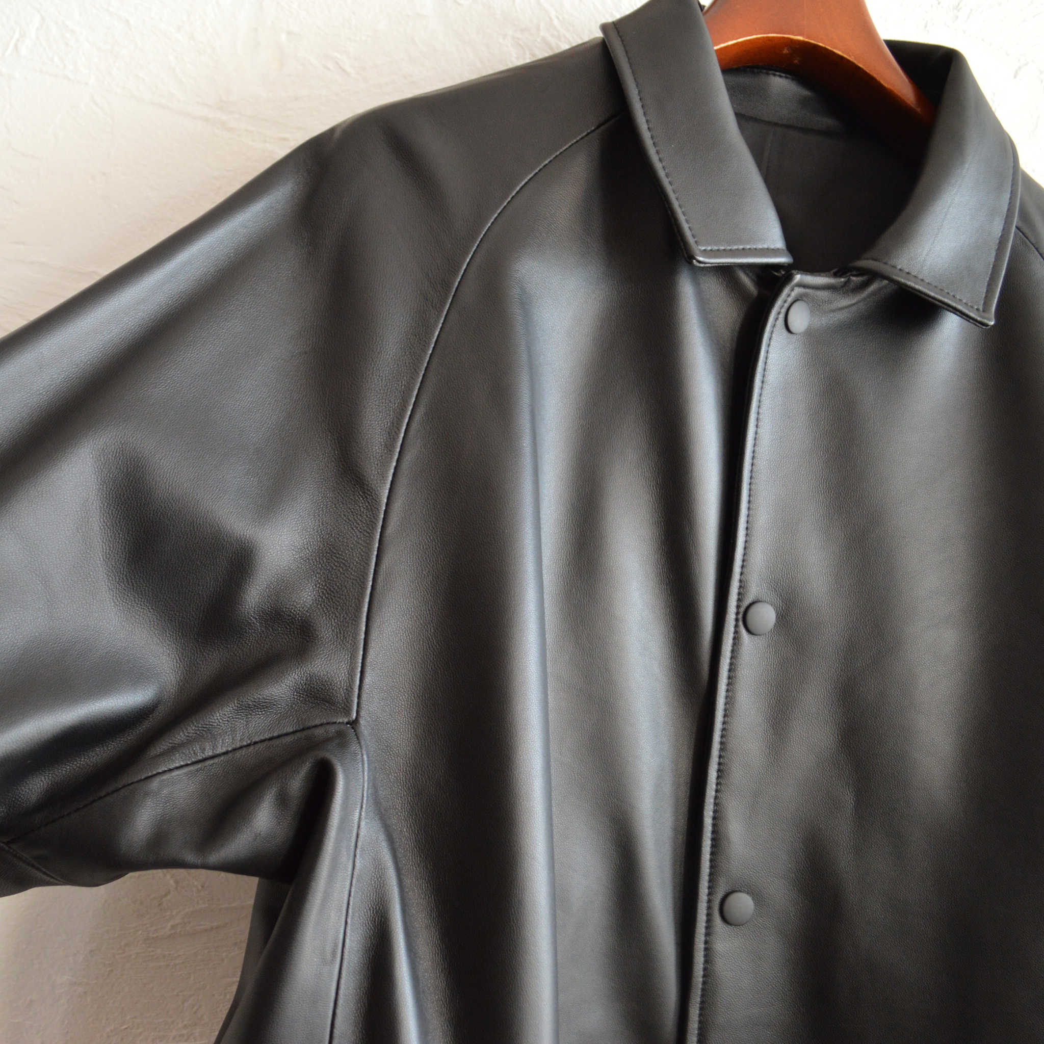 AWESOME LEATHER オーサムレザー / COACH JACKET コーチジャケット (BLACK ブラック)