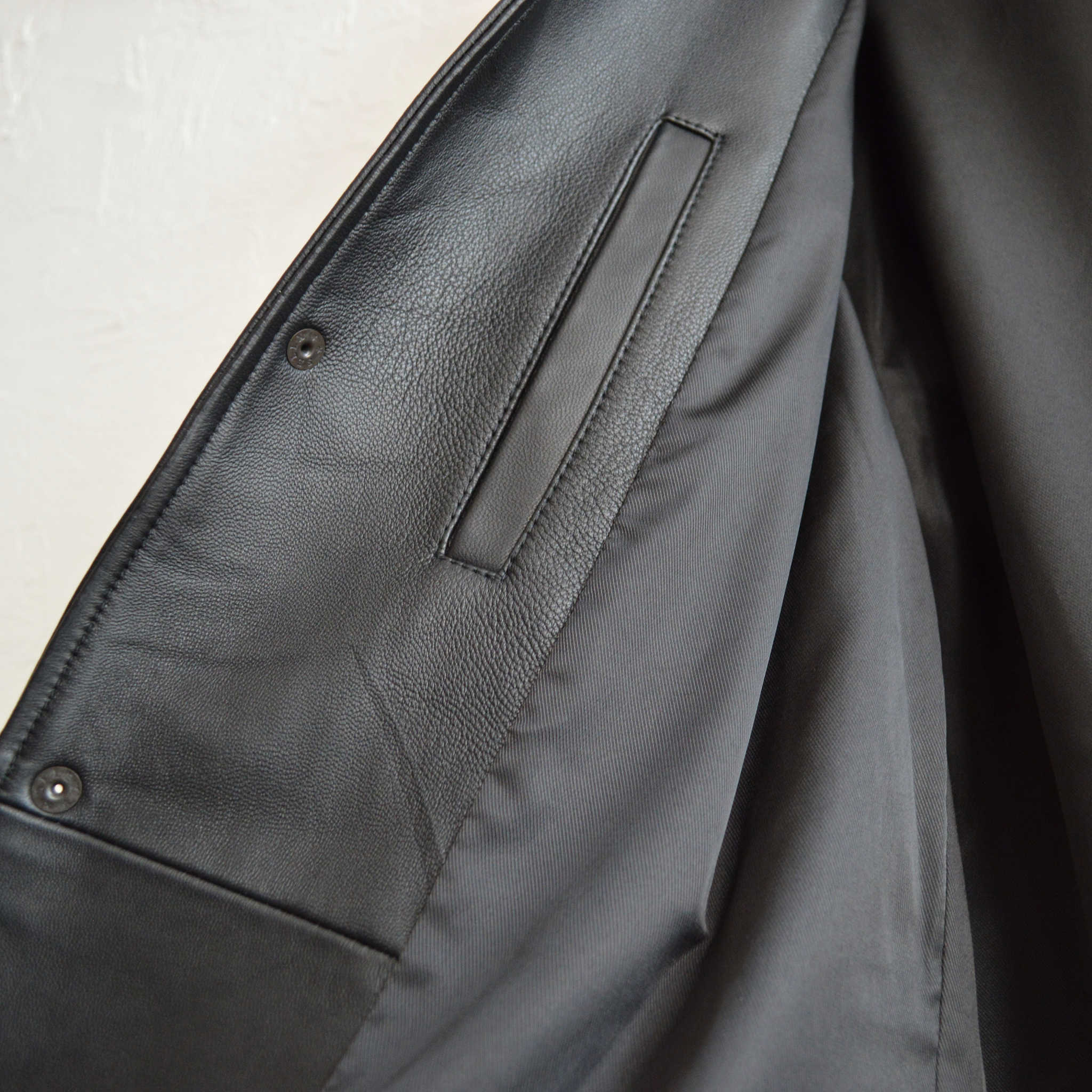 AWESOME LEATHER オーサムレザー / COACH JACKET コーチジャケット (BLACK ブラック)