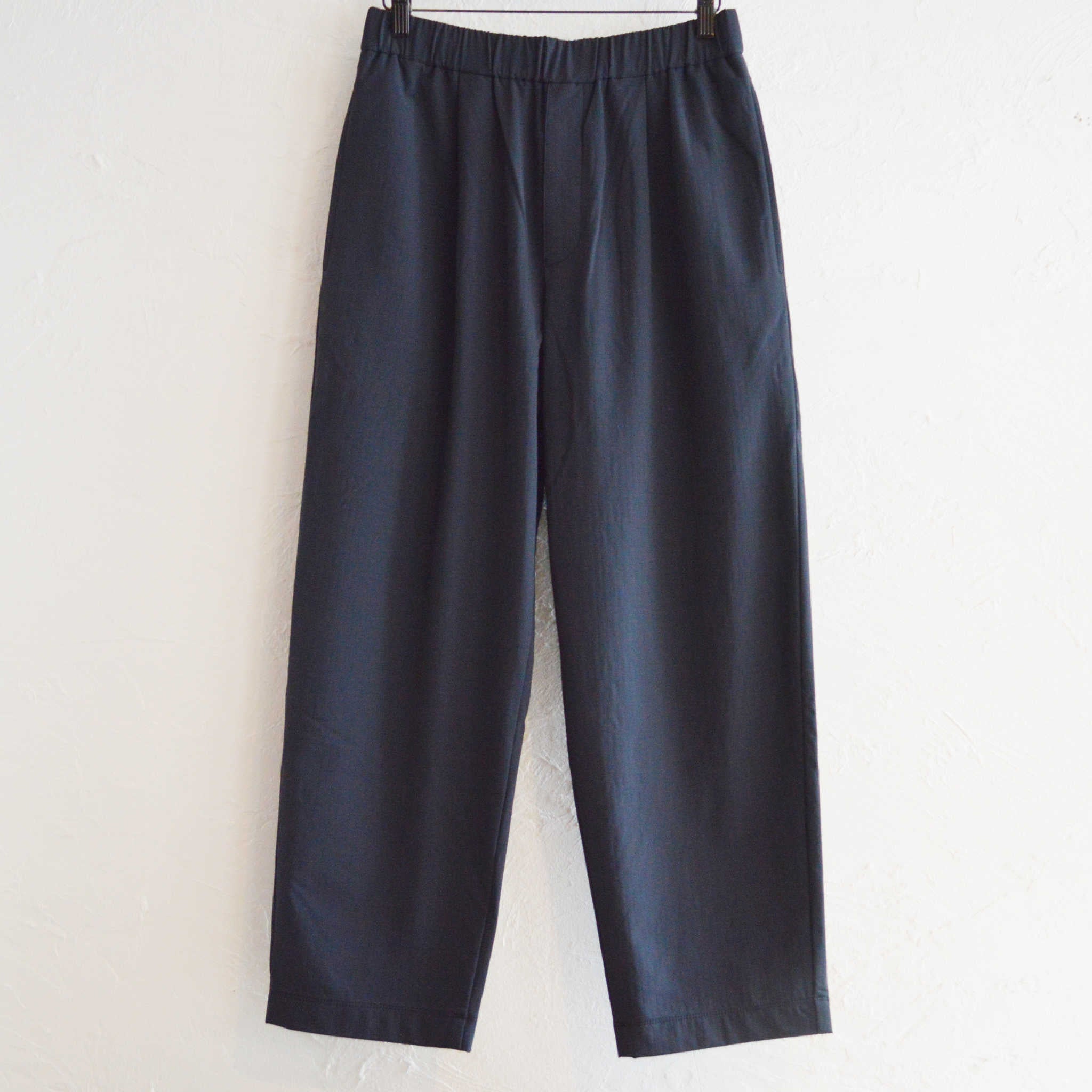 YONCA ヨンカ / COMFORT TECH FLEECE PANTS WIDE カモフォートテックフリースパンツワイド  (BLACK ブラック)