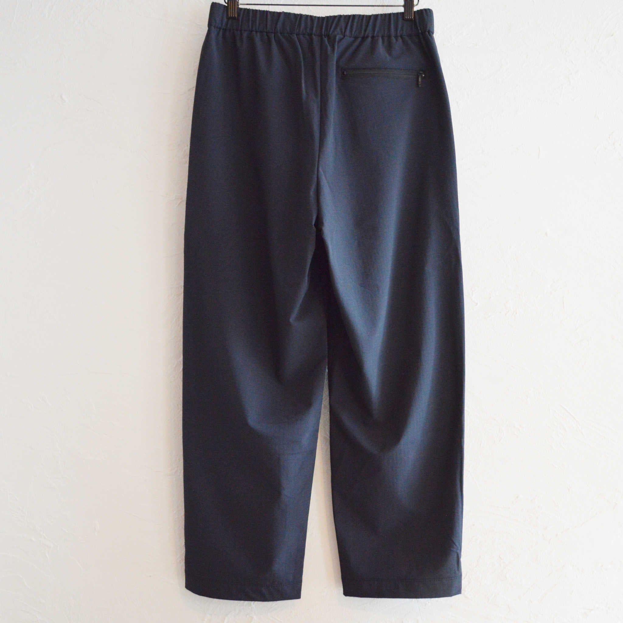 YONCA ヨンカ / COMFORT TECH FLEECE PANTS WIDE カモフォートテックフリースパンツワイド  (BLACK ブラック)