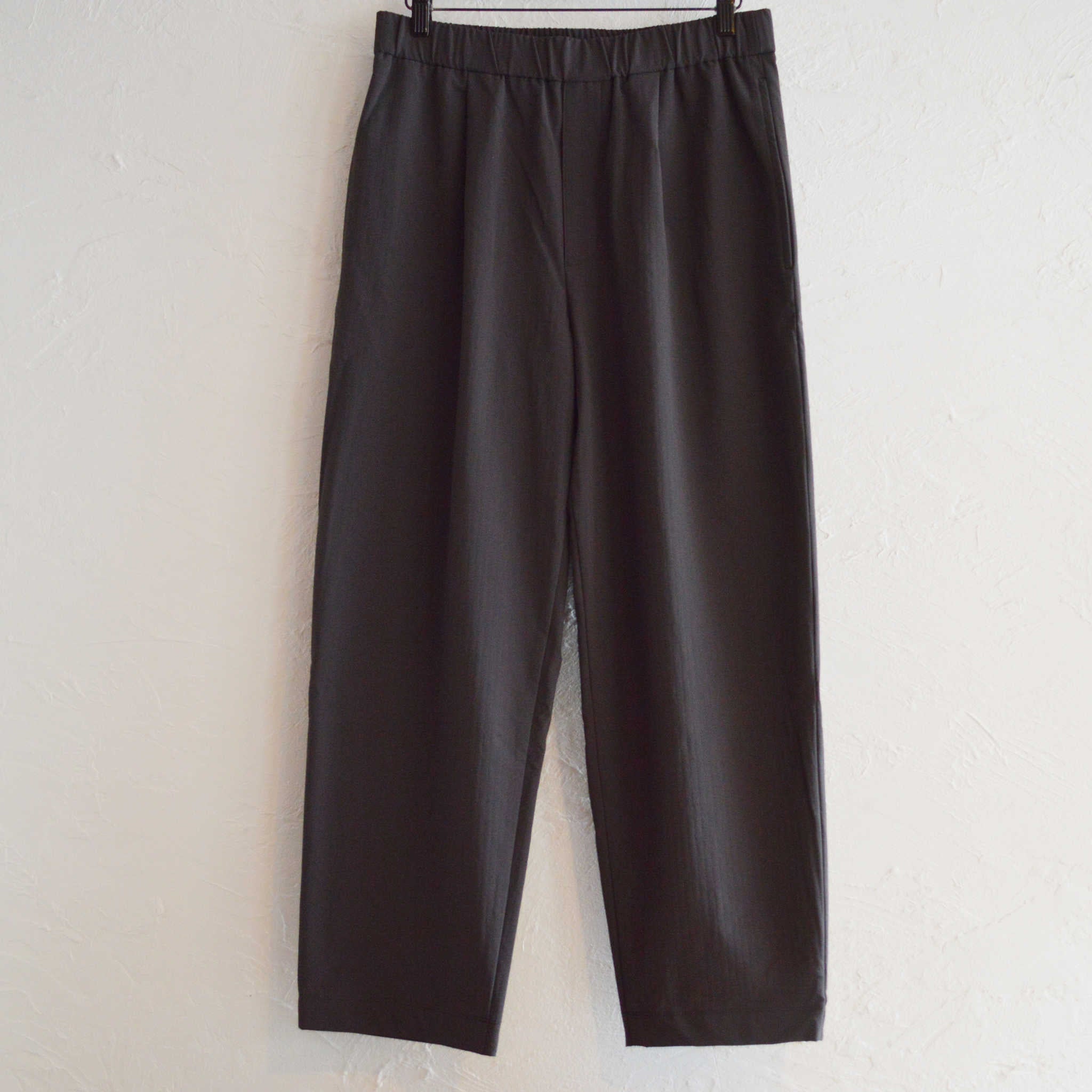 YONCA ヨンカ / COMFORT TECH FLEECE PANTS WIDE カモフォートテックフリースパンツワイド  (MOSS CHARCOAL モスチャコール)