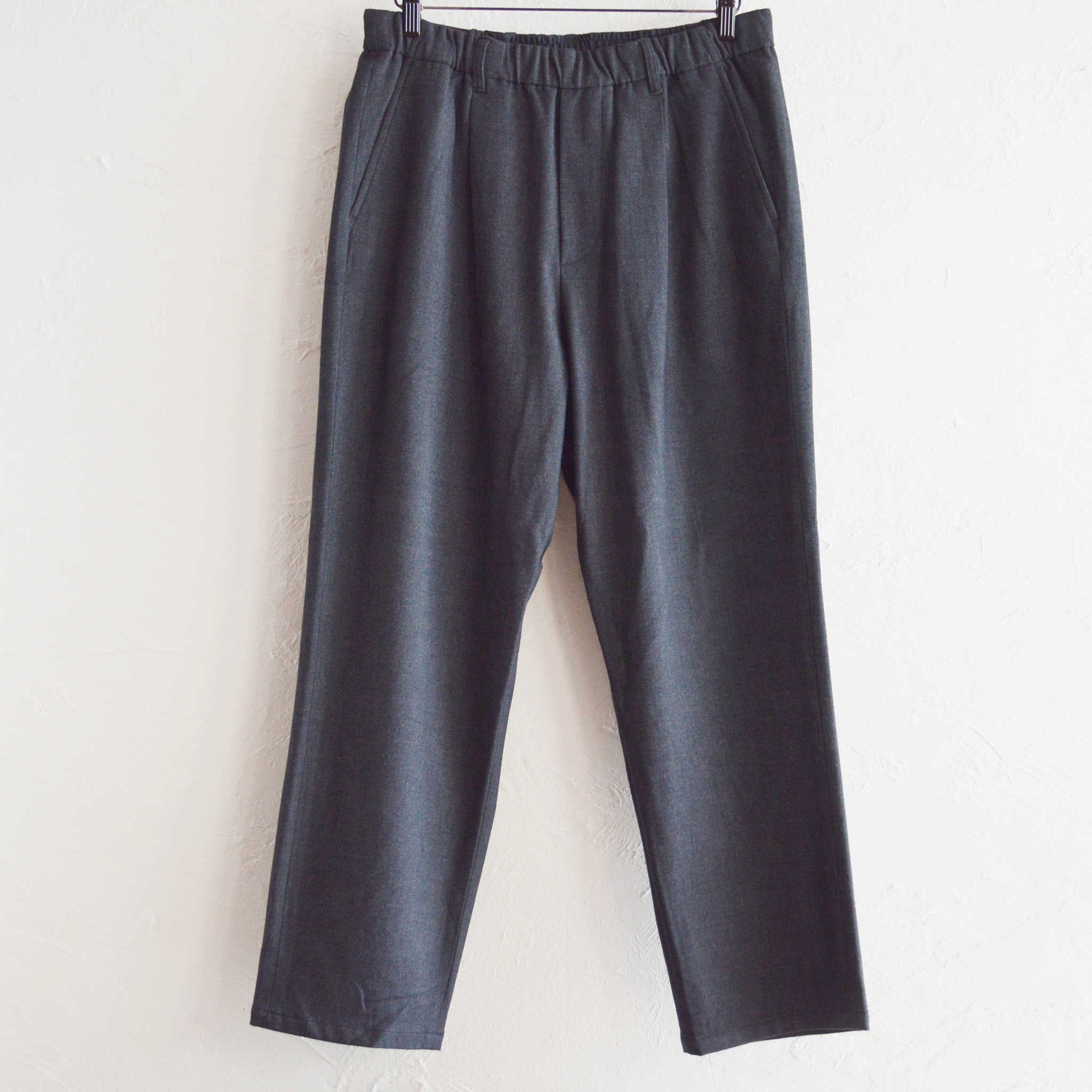 LAMOND ラモンド / CASHMERE TOUCH EASY SLACKS カシミアタッチイージースラックス (BLACK ブラック)