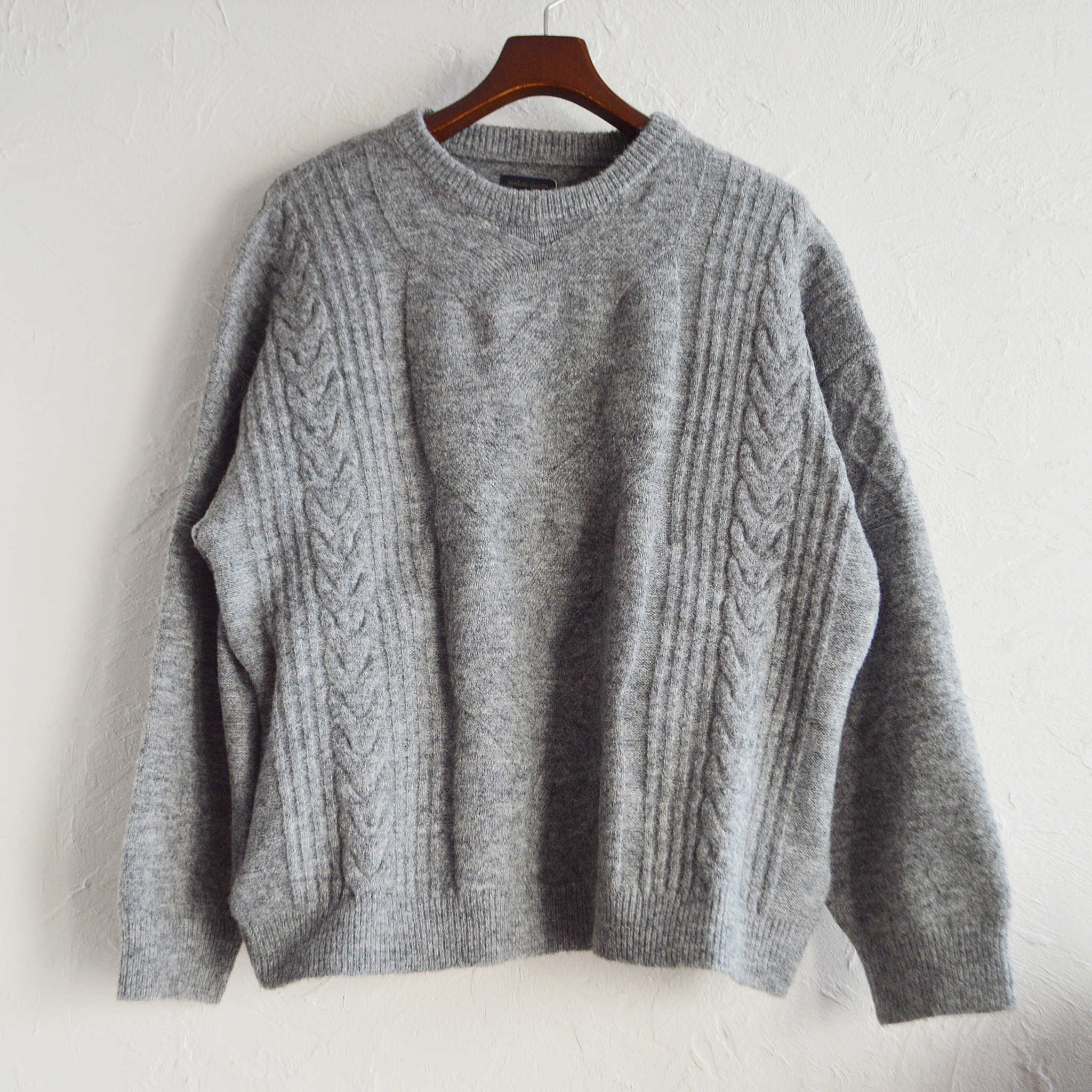 modemdesign モデムデザイン / SPONDISH MIXYARN KNIT スポンディシュミックスヤーンニット (GRAY グレー)