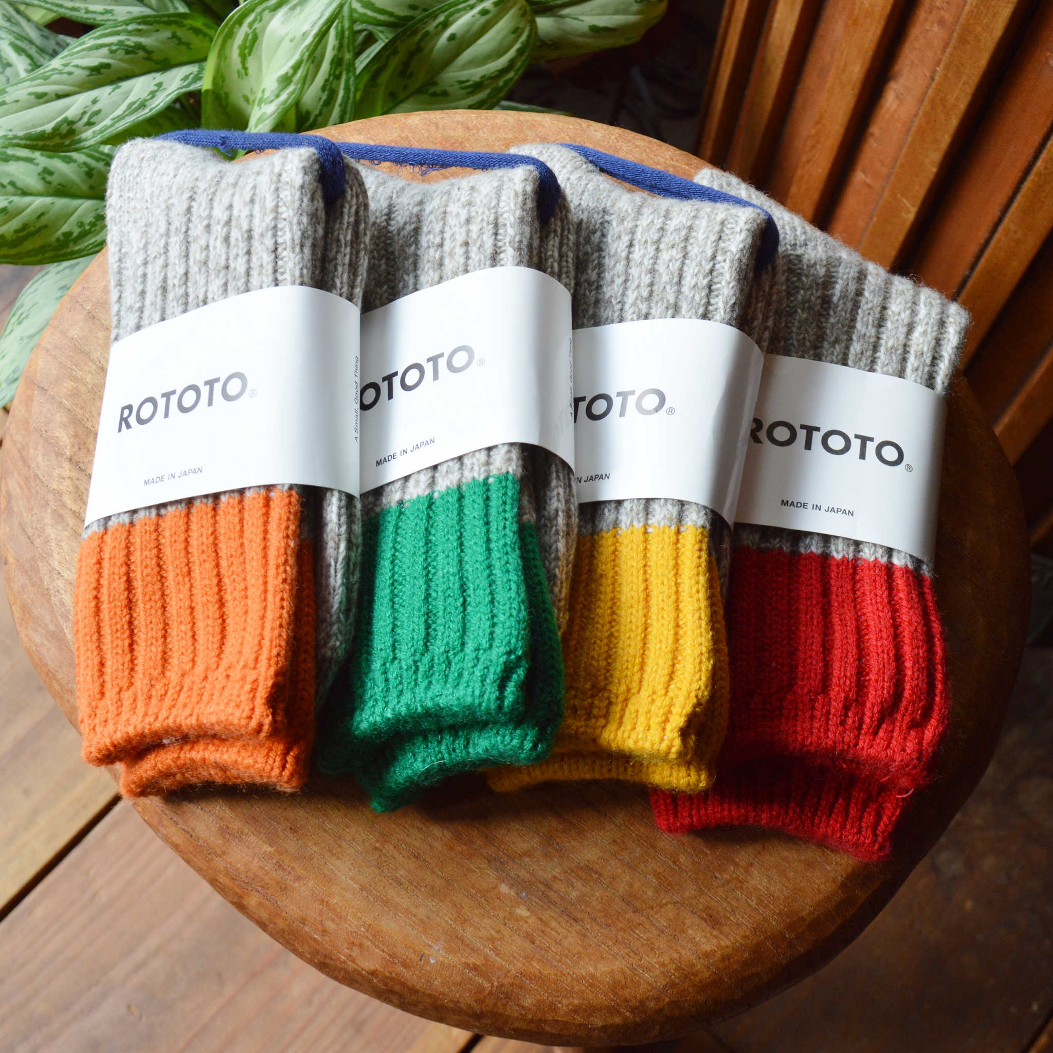 ROTOTO ロトト / MERINO WOOL RAGG SOCKS メリノウールラグソックス