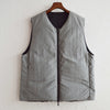 LAMOND ラモンド / LIGHT SHELL REVERSIBLE DOWN VEST ライトシェルリバーシブルダウンベスト (SAGE GRAY×BLACK セージグレー）