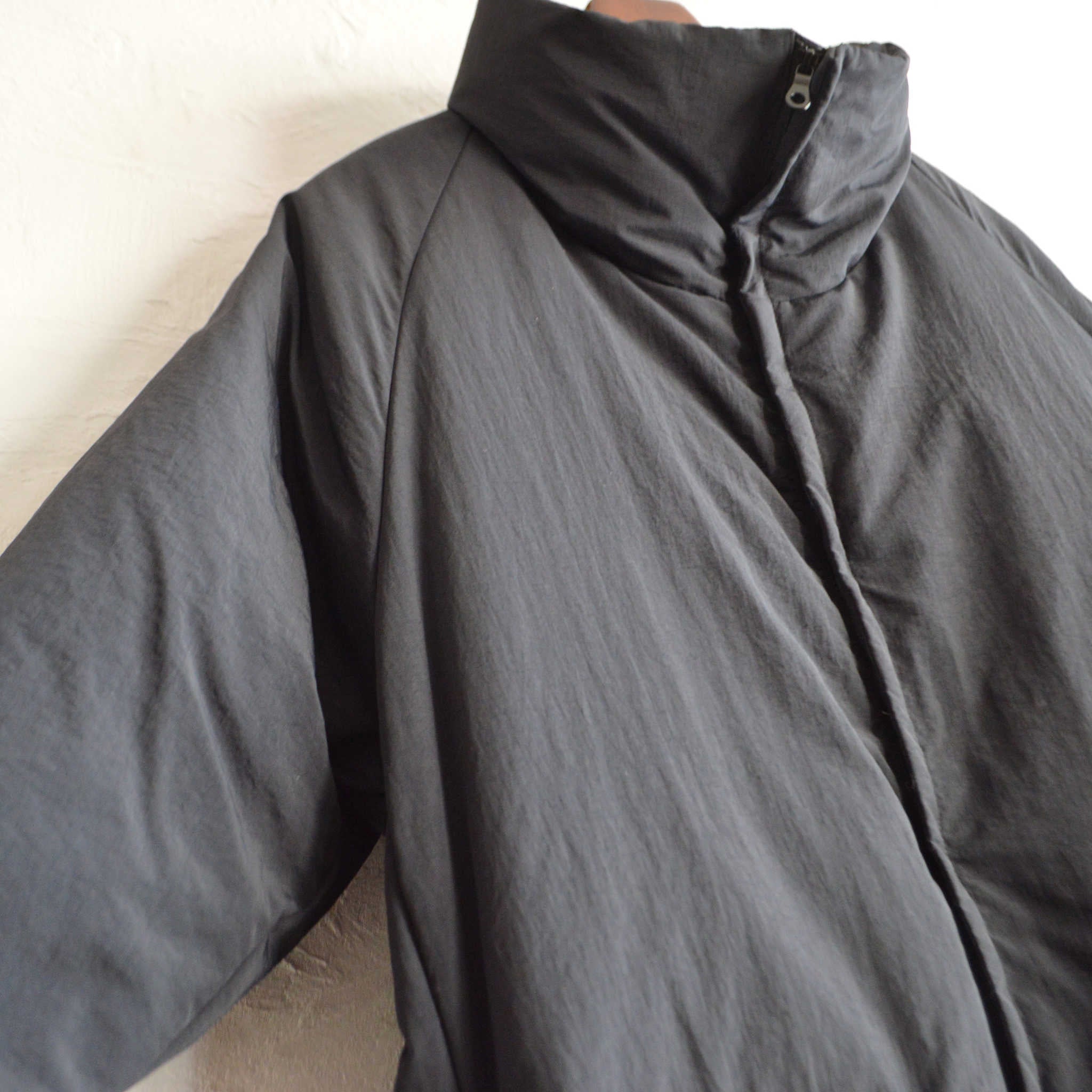 LAMOND ラモンド / LIGHT SHELL STAND DOWN COAT ライトシェルダウンコート (BLACK ブラック)