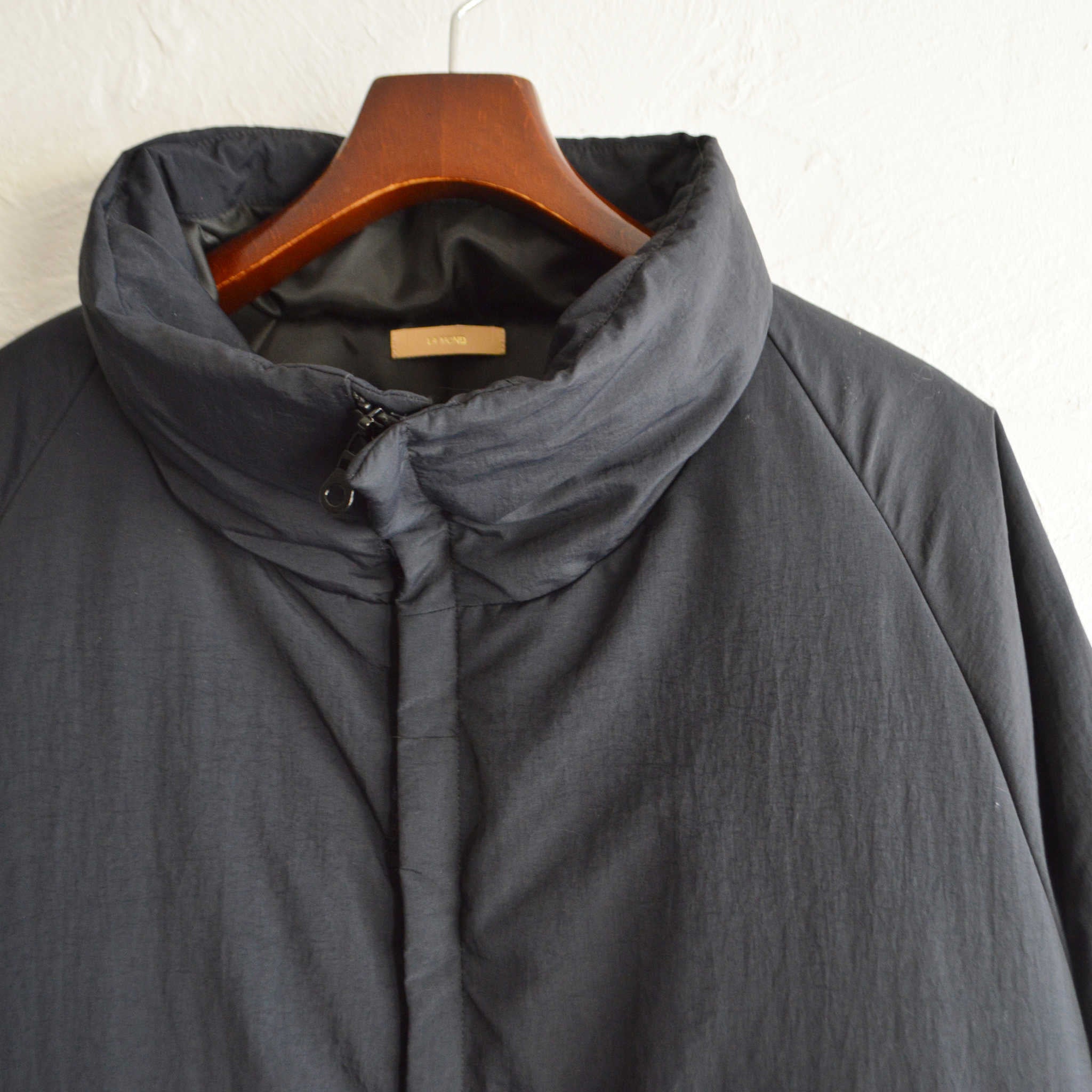 LAMOND ラモンド / LIGHT SHELL STAND DOWN COAT ライトシェルダウンコート (BLACK ブラック)