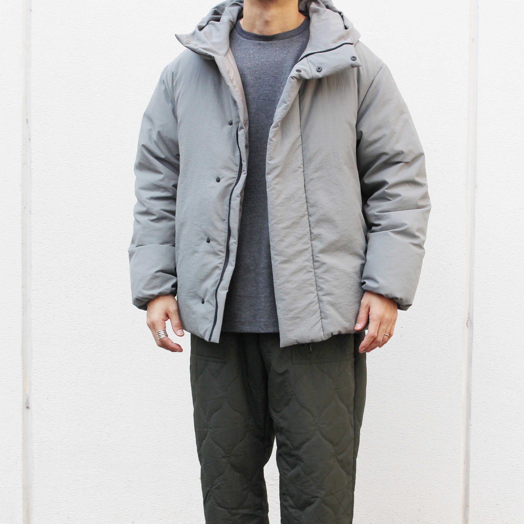 LAMOND ラモンド / LIGHT SHELL DOWN PARKA ライトシェルダウンパーカー (SAGE GRAY セージグレー)